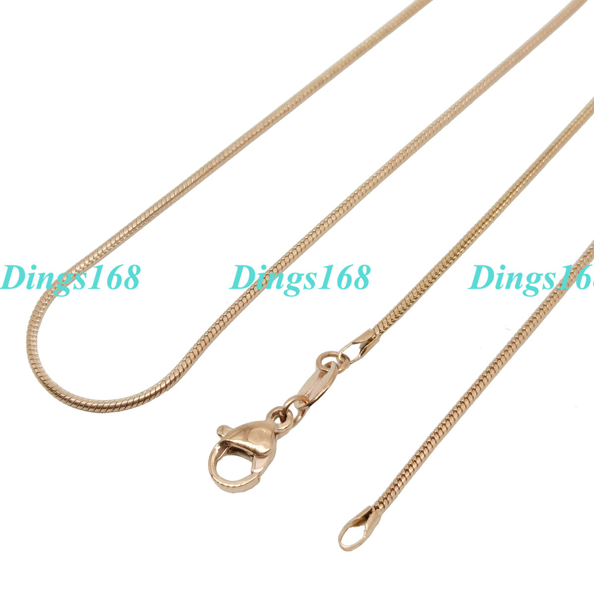 Men&Women’s Genuine 18K Rose Gold Filled Italian Necklace Chain 16/18/20″/22/24″