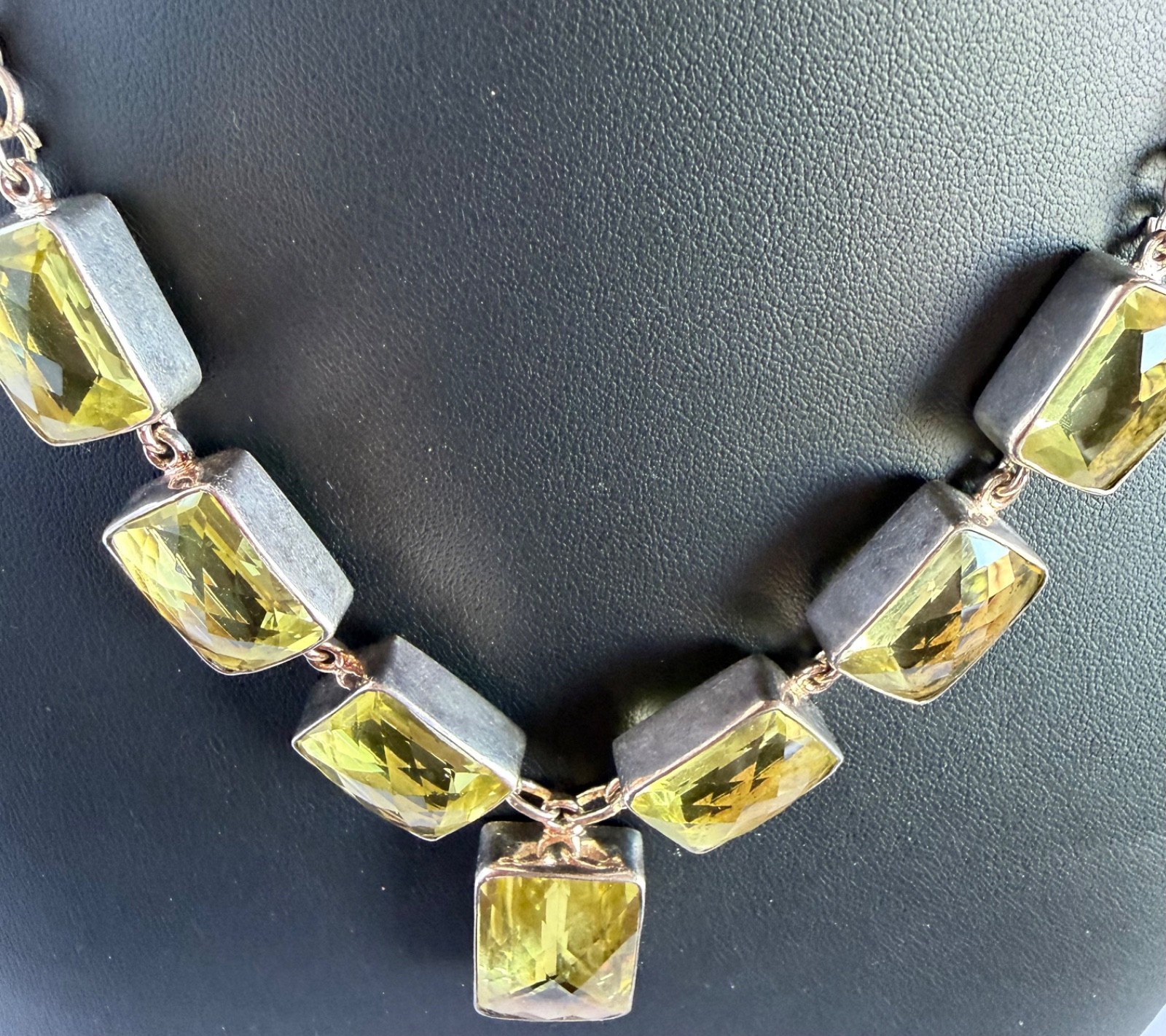 Peridot* and Sterling Silver Necklace
