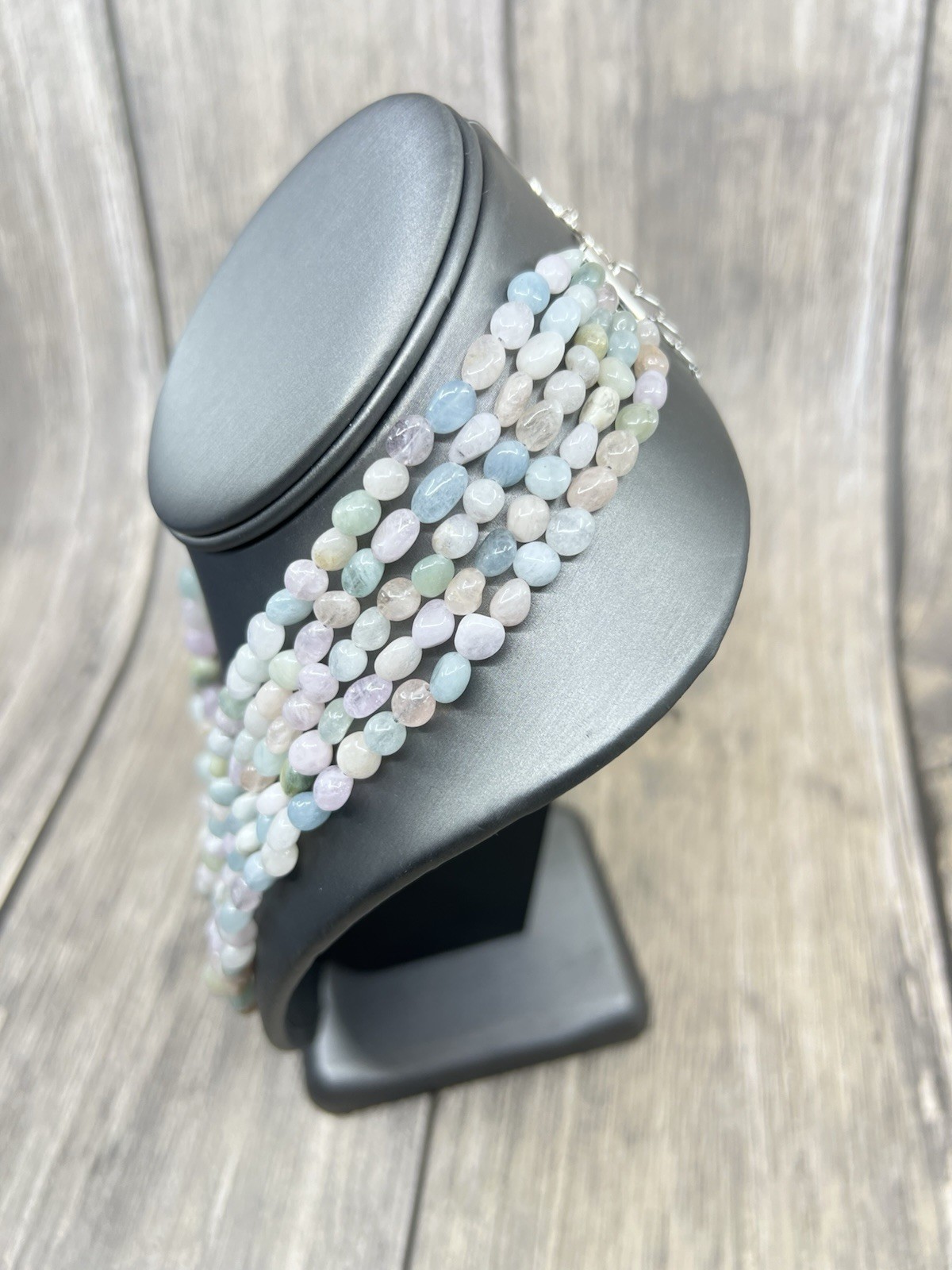 Jay King 5 Strand Multigem Necklace 18″ 925