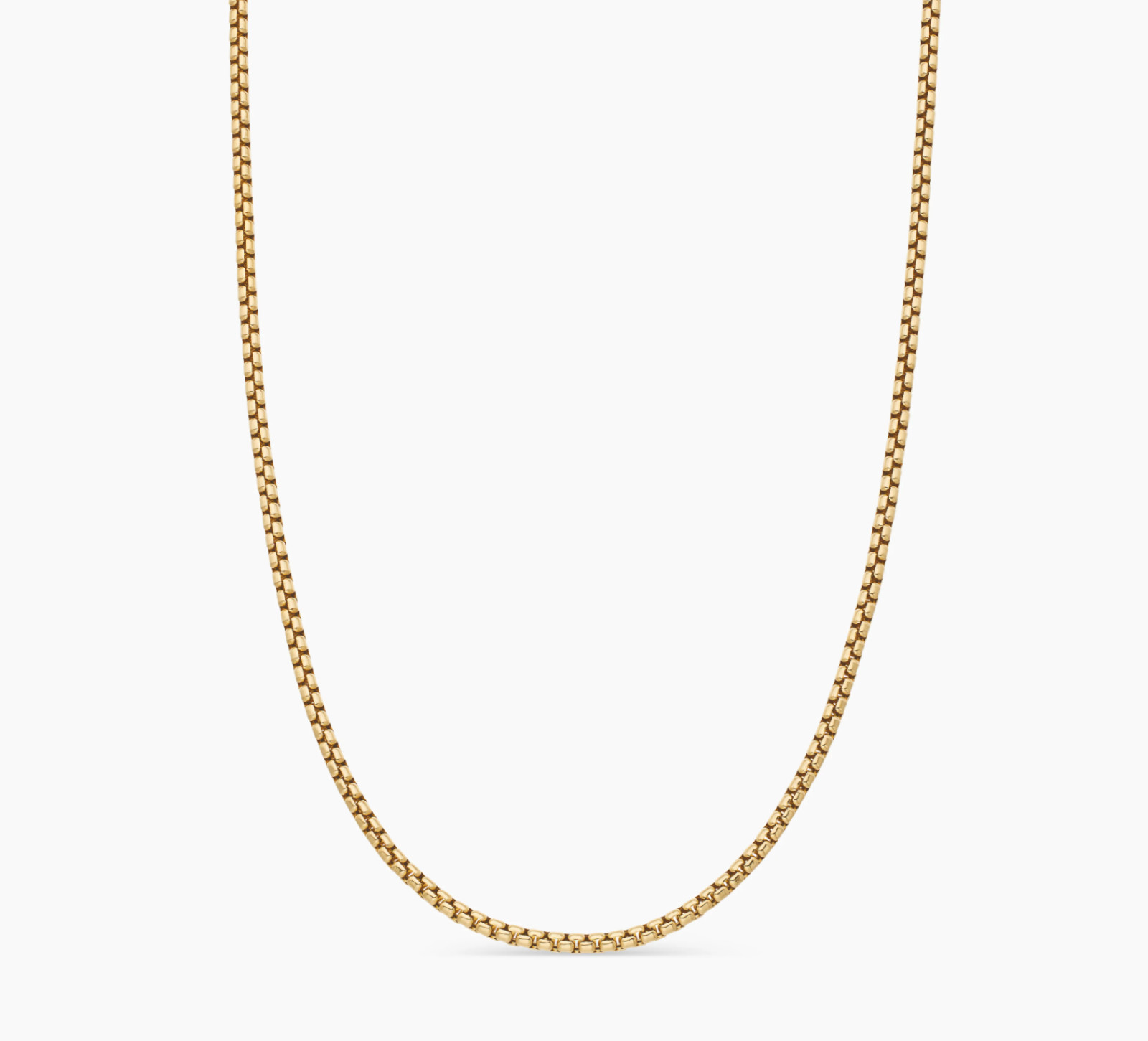 David Yurman Box Chain Necklace 18K Yellow Gold, 2.7mm, 22 in