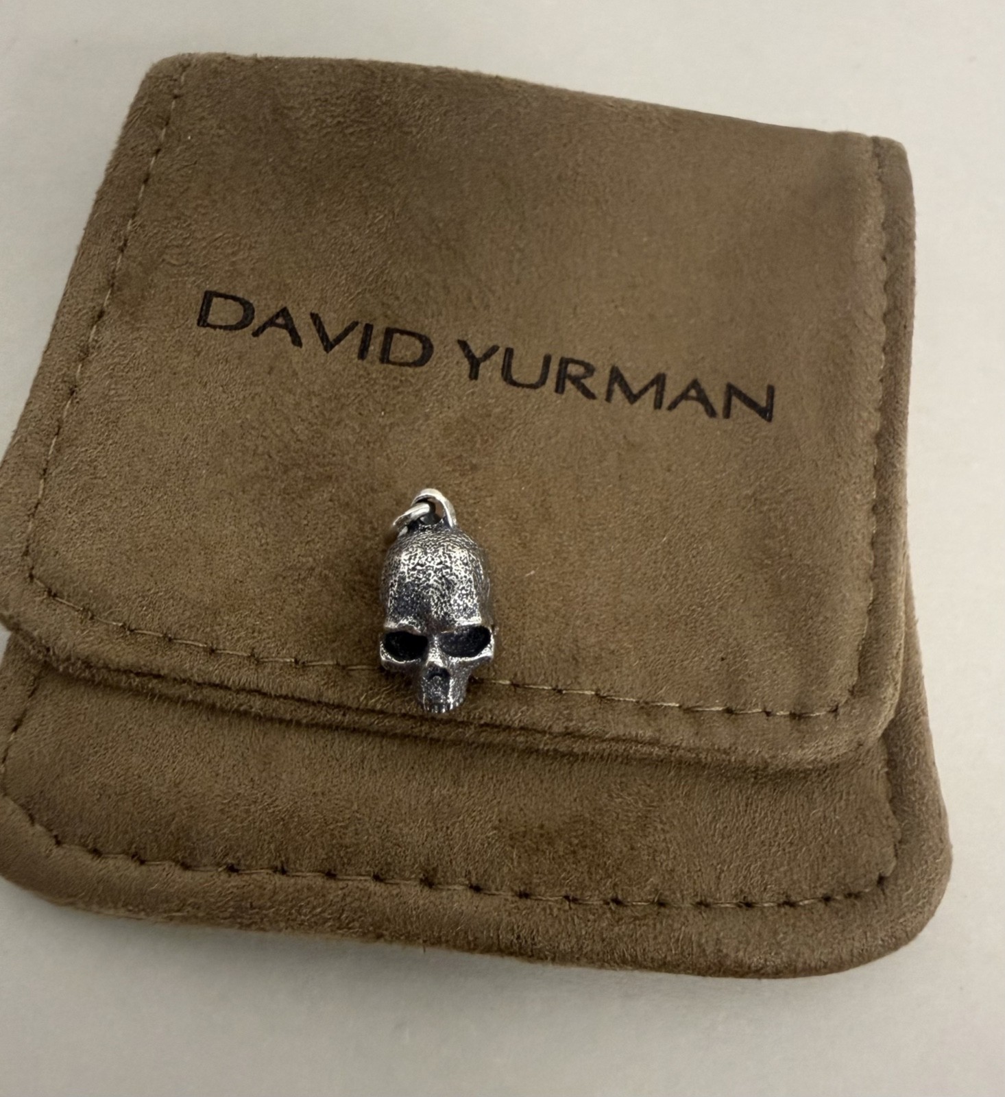 David Yurman Memento Mori .925 Sterling Silver Skull Pendant