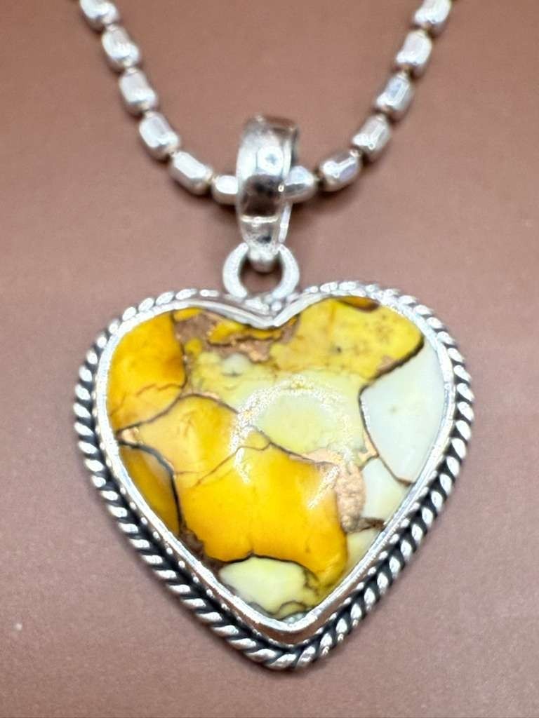Honey Dahlia Turquoise Heart Pendant ONLY-925 Silve |Romantic Gift
