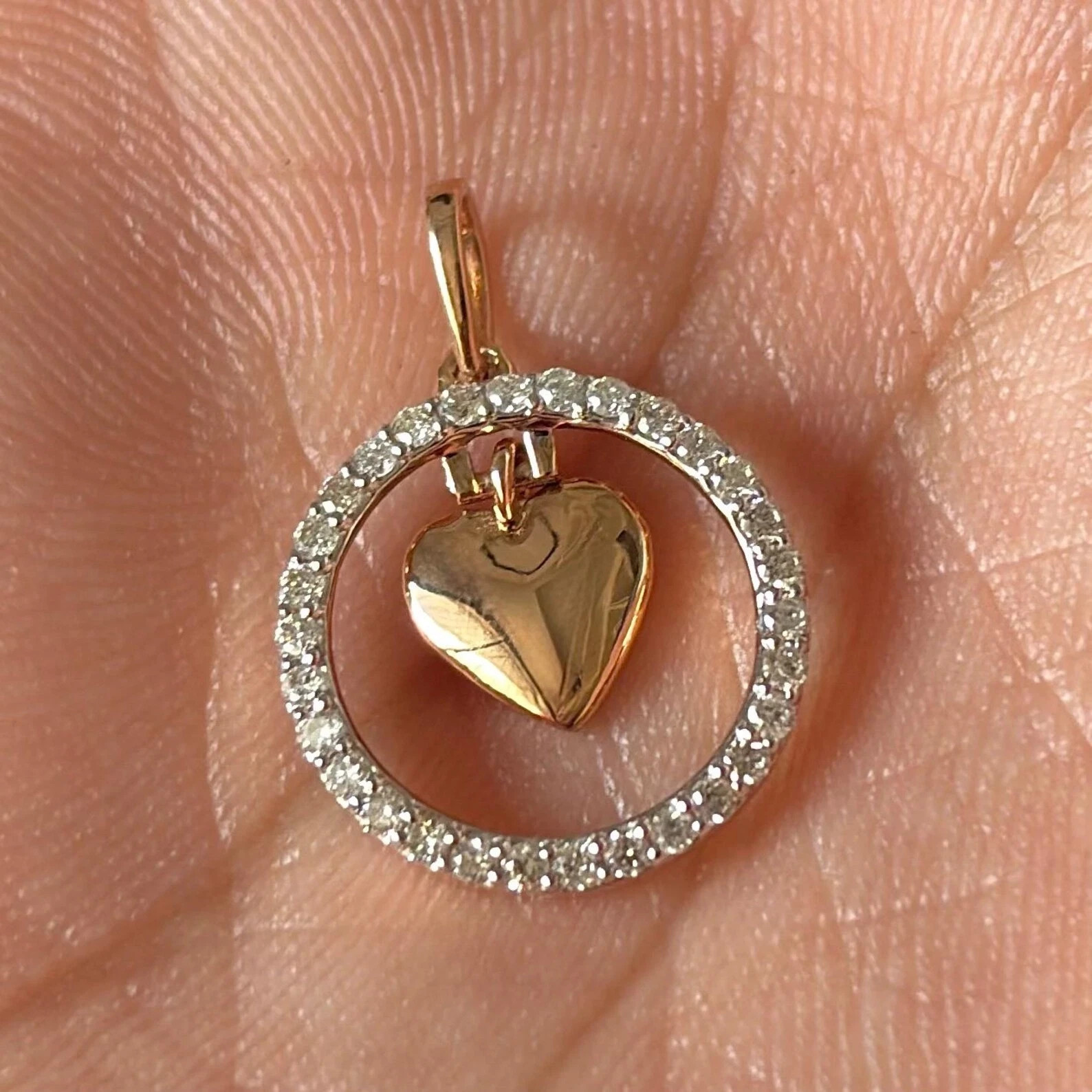 2ct Heart Moissanite Teardrop 925 Sterling Silver Heart Gifted Charm Necklace