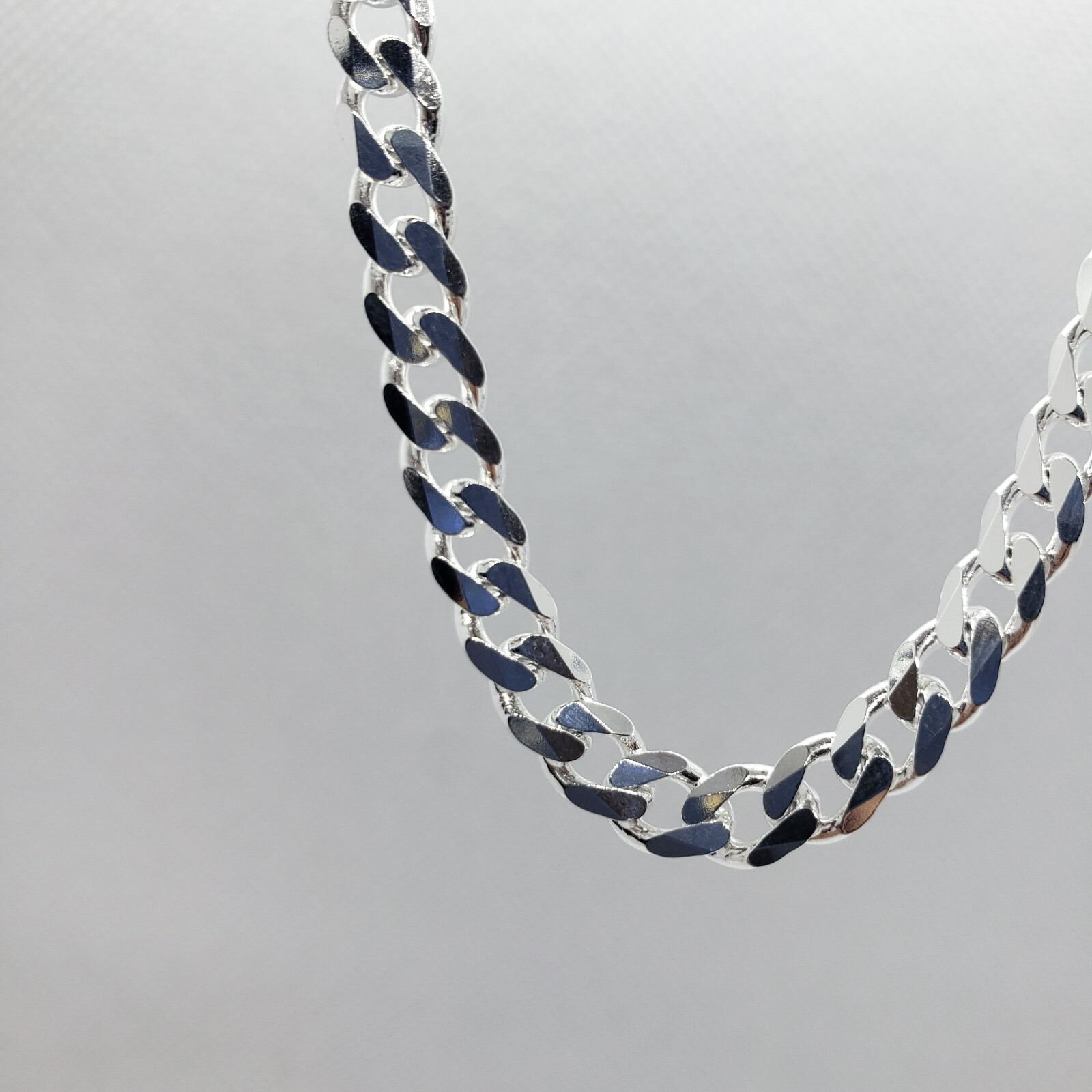 925 Sterling Silver 6mm Cuban Curb Link Chain Necklace Men Women Size 16″~40″