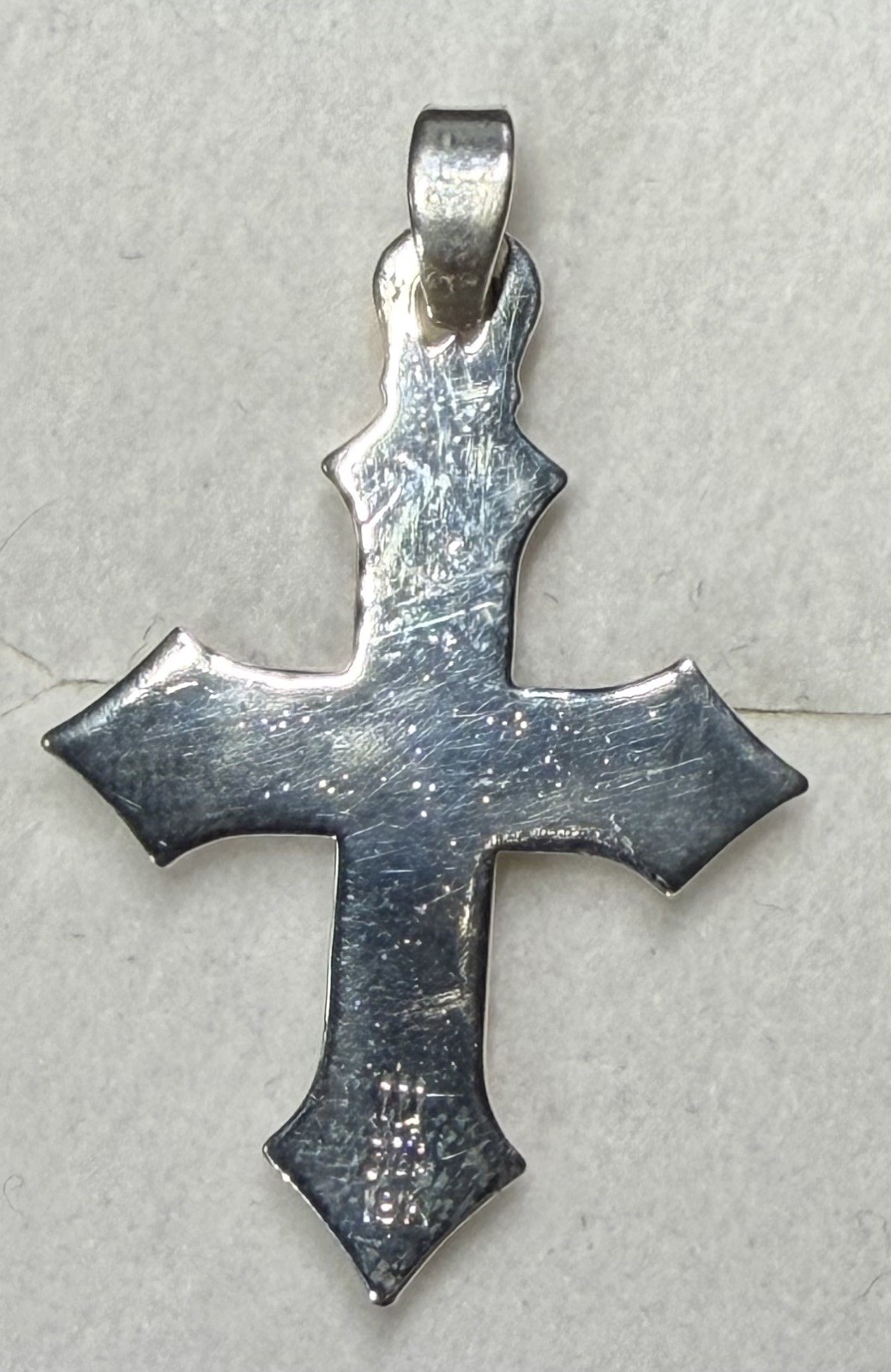 Retired James Avery 18k Gold And 925 Sterling Passion Cross Pendant