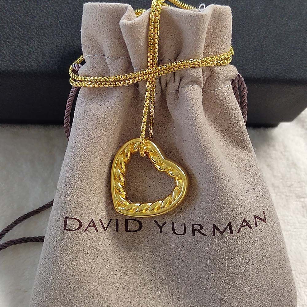 David Yurman heart cable necklace