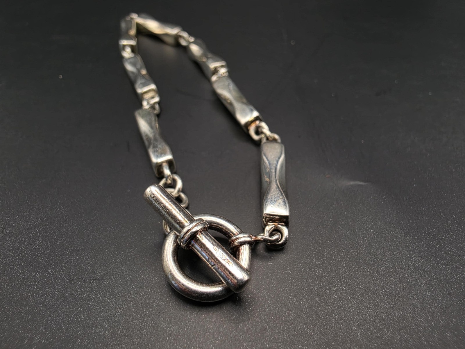 Sterling Silver Bone Link Chain Bracelet | 925 Silver 4.5mm Bracelet 8.5 Inch