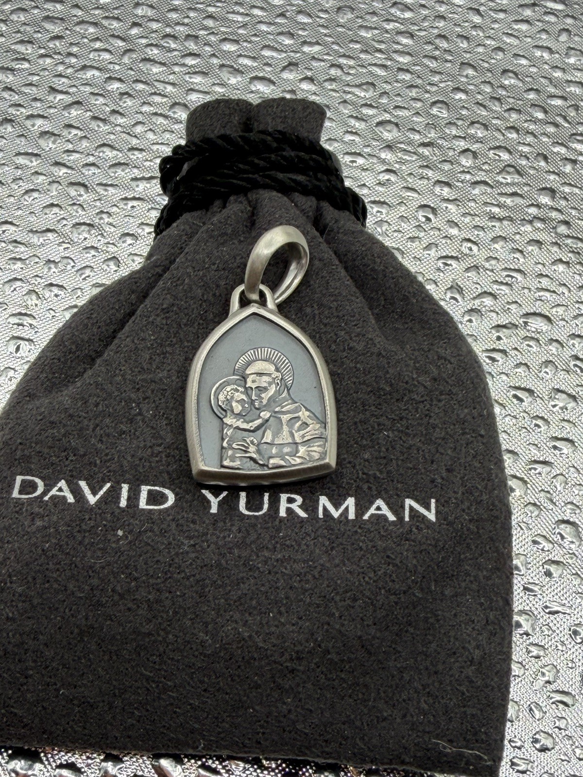 David Yurman Sterling Silver St. Anthony Pendant Amulet