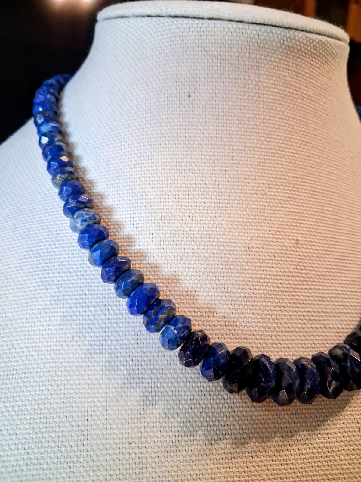 Jay King Sterling Silver Lapis Graduated Bead Necklace-!8 in-NWT-Orig. $189.75