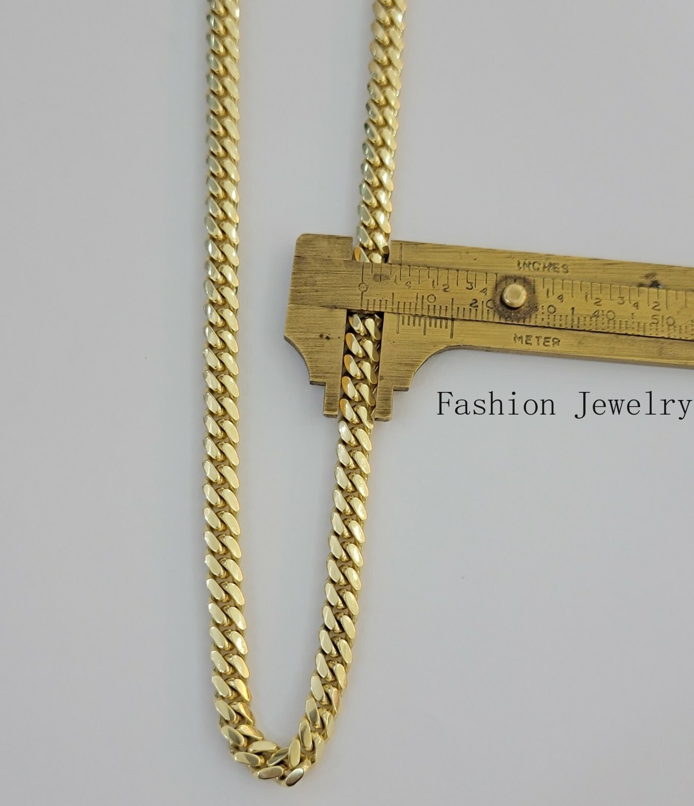 10K Solid Yellow Gold Miami Cuban Link Chain 6mm 20/22 Inch Men 10kt Gold