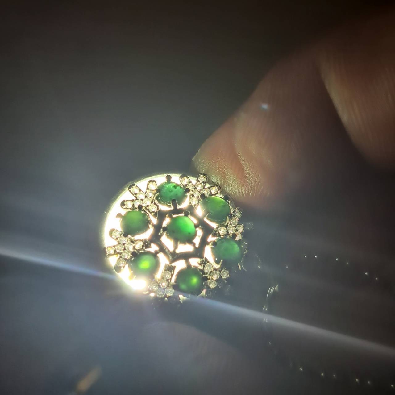 Jade Type A Pendant Burmese Natural green Jadeite Myanmar 006