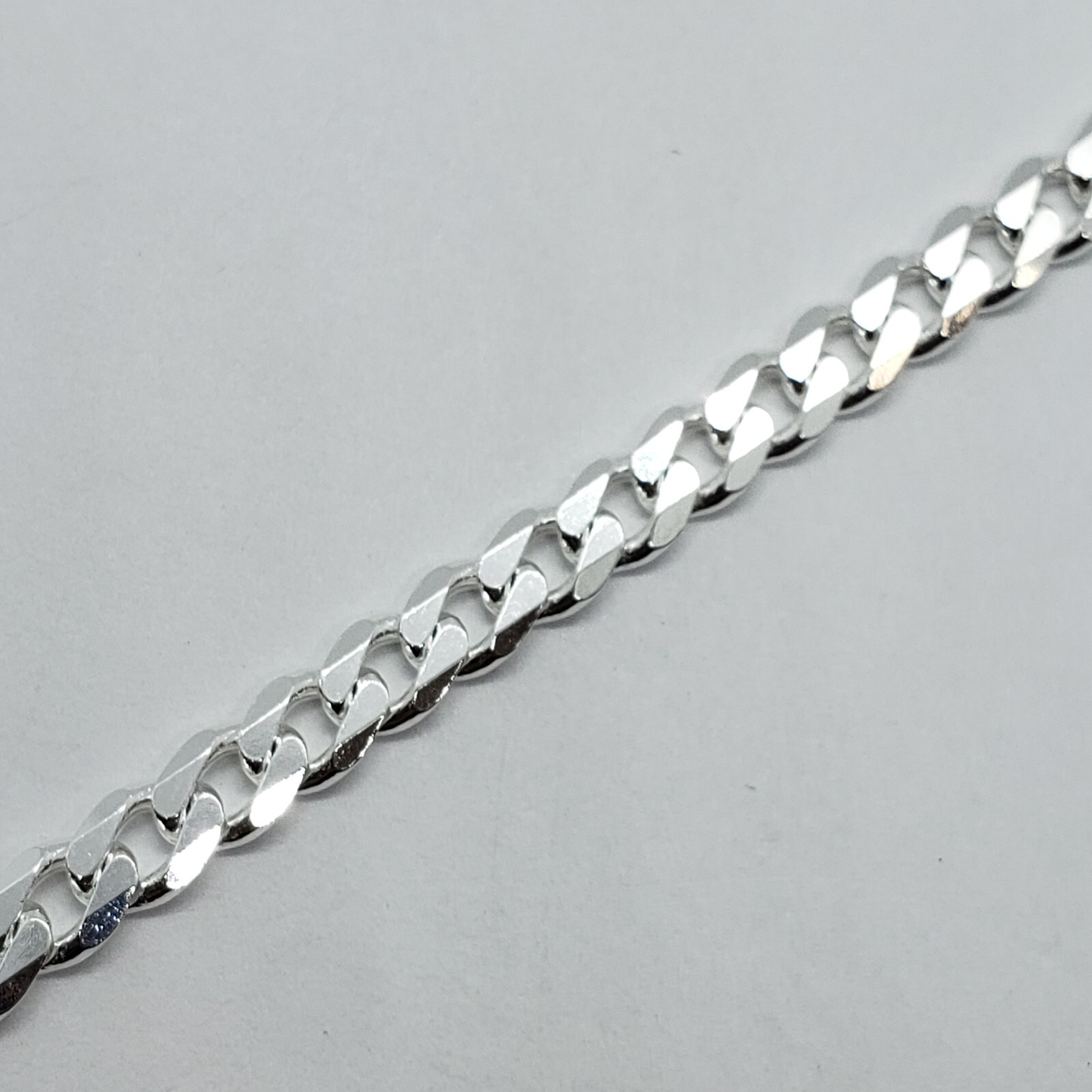 925 Sterling Silver 6mm Cuban Curb Link Chain Necklace Men Women Size 16″~40″