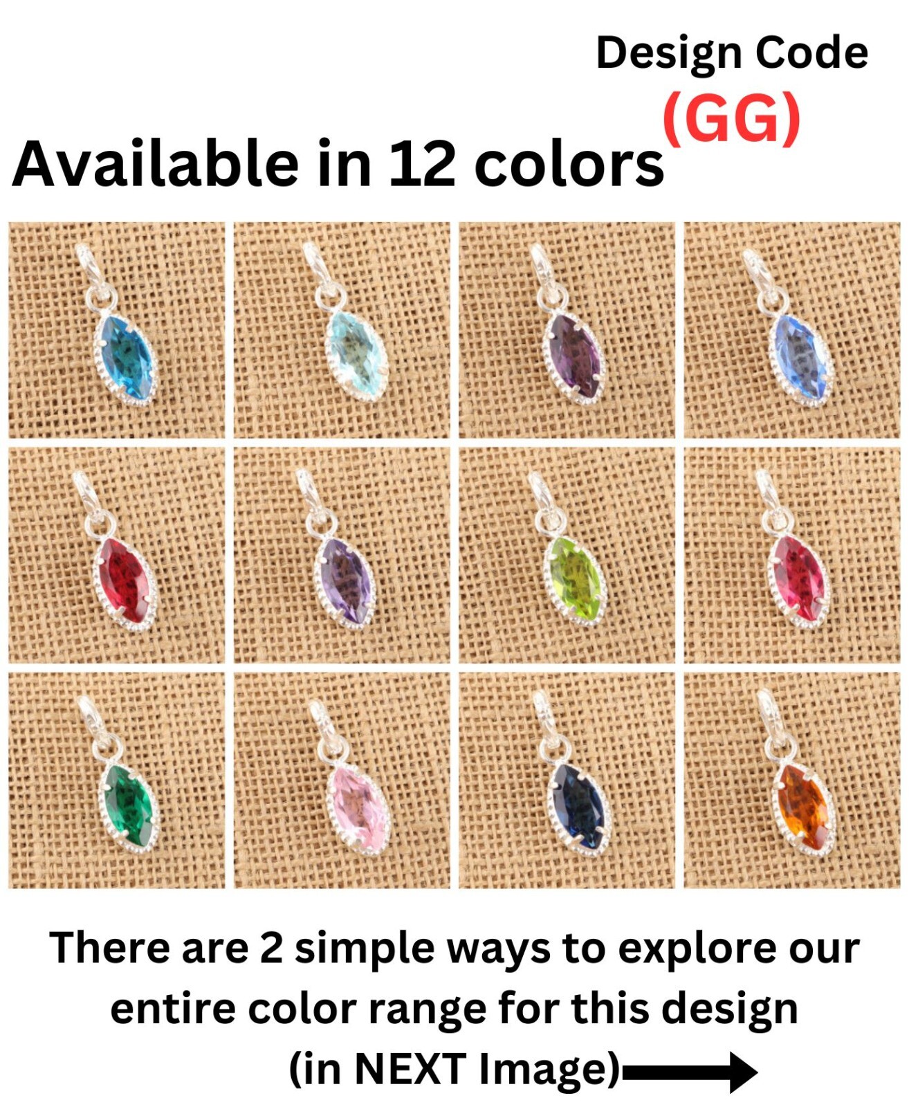 925 Sterling Silver Jewelry Natural London Blue Topaz Gemstone Pendant 1.2″ GG