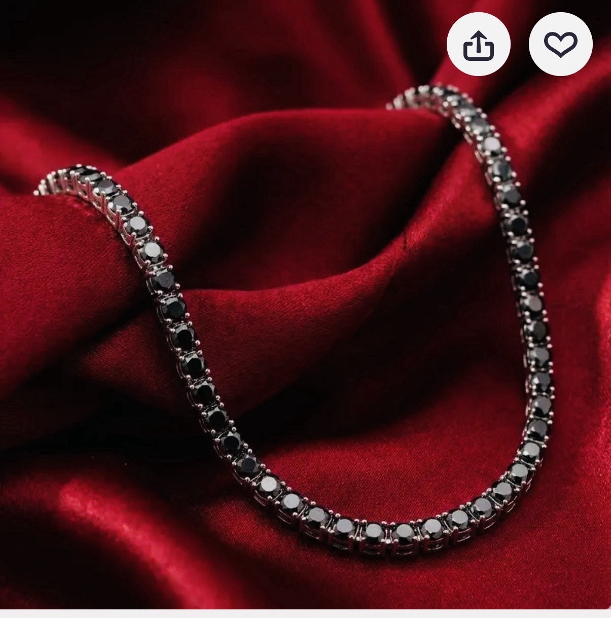8.5 CT MENS BLACK DIAMOND NECKLACE 14K WHITE GOLD PLATED 925 STERLING SILVER 18”