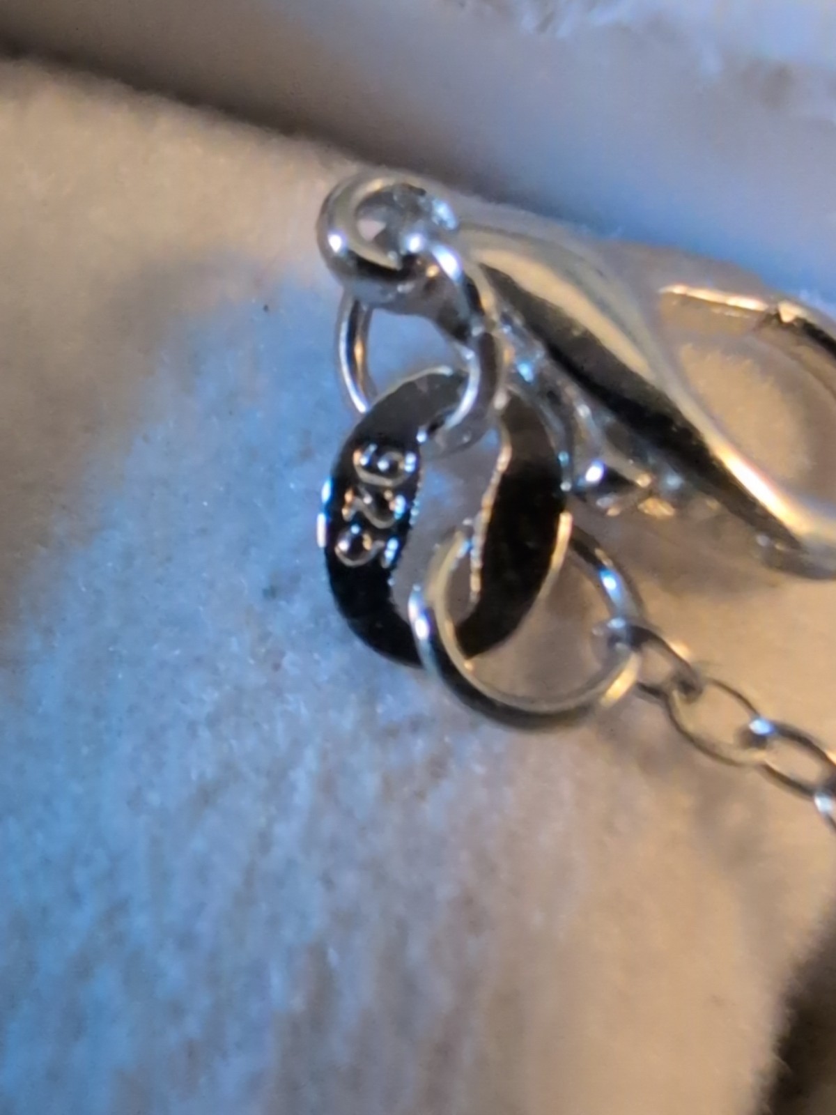 Sterling 925 Necklace Pendant 2.5CT Trillion Cut Aquamarine Loupe Clean Custom