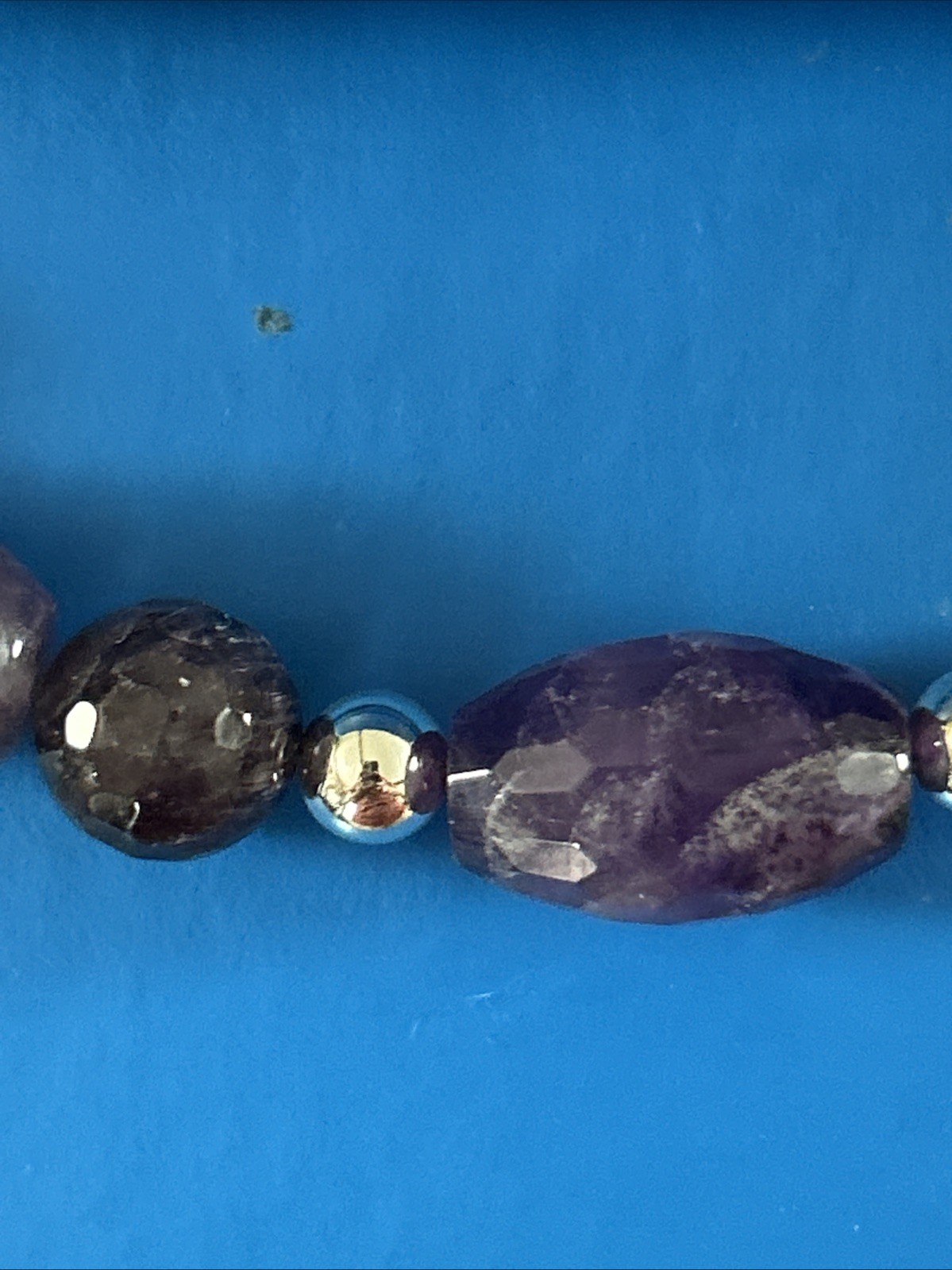 Jay King Mine Finds DTR Sterling Silver Purple Amethyst Necklace 20”-22 NIB