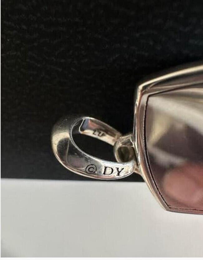 925 David Yurman Shield Amulet Necklace with Black Onyx & Pave Black Diamonds