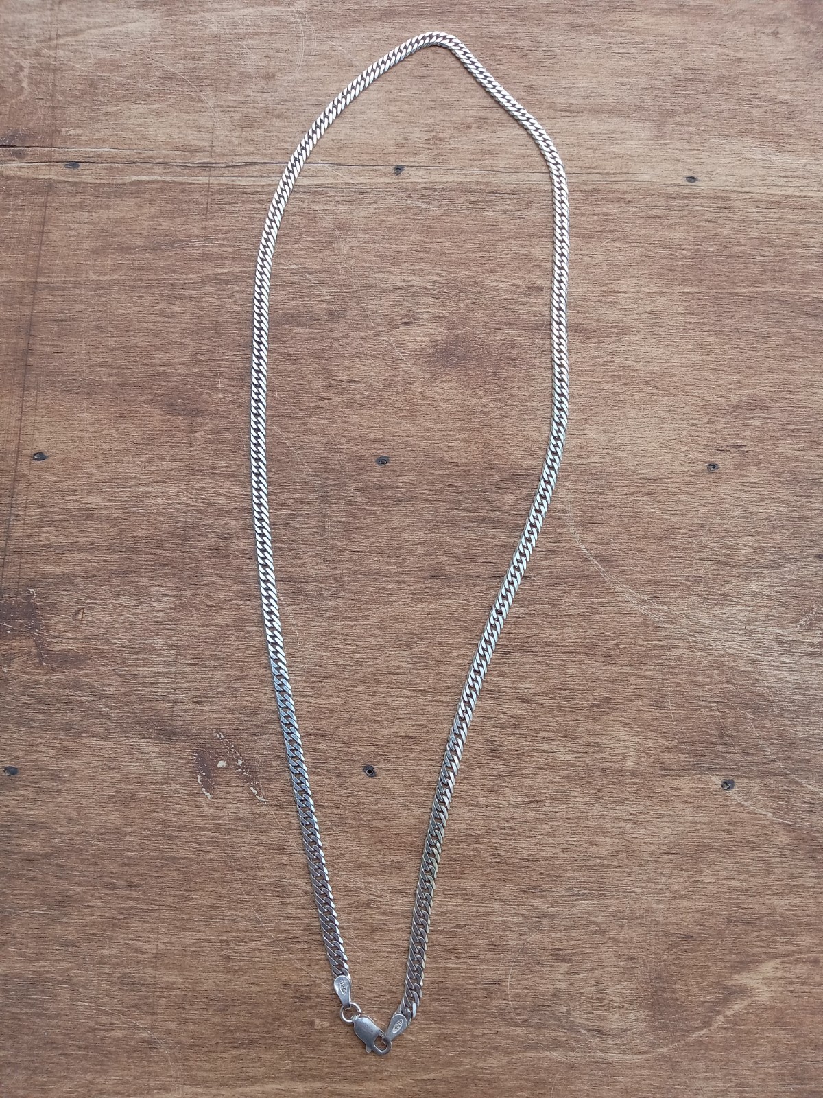 Solid 925 Sterling Silver Double Curb Cuban Chain SHINE Necklace TightLink 3.5MM