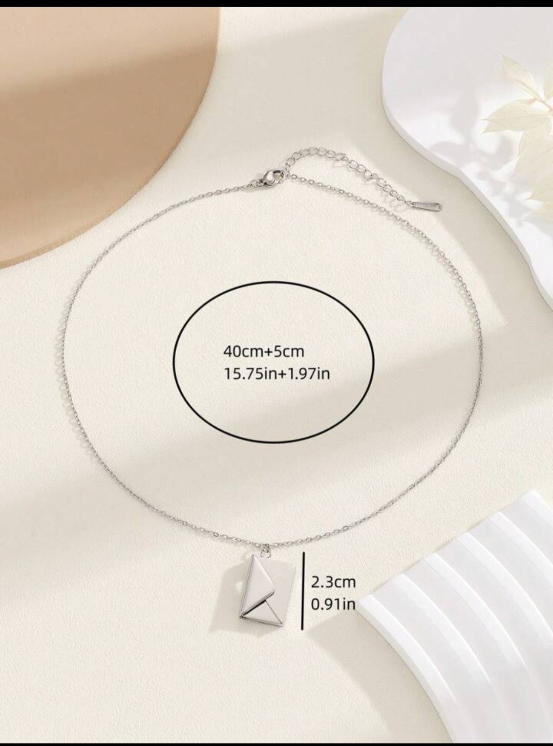 Secret Message Envelope Necklace Chain ⛓️ Very Good For Gift