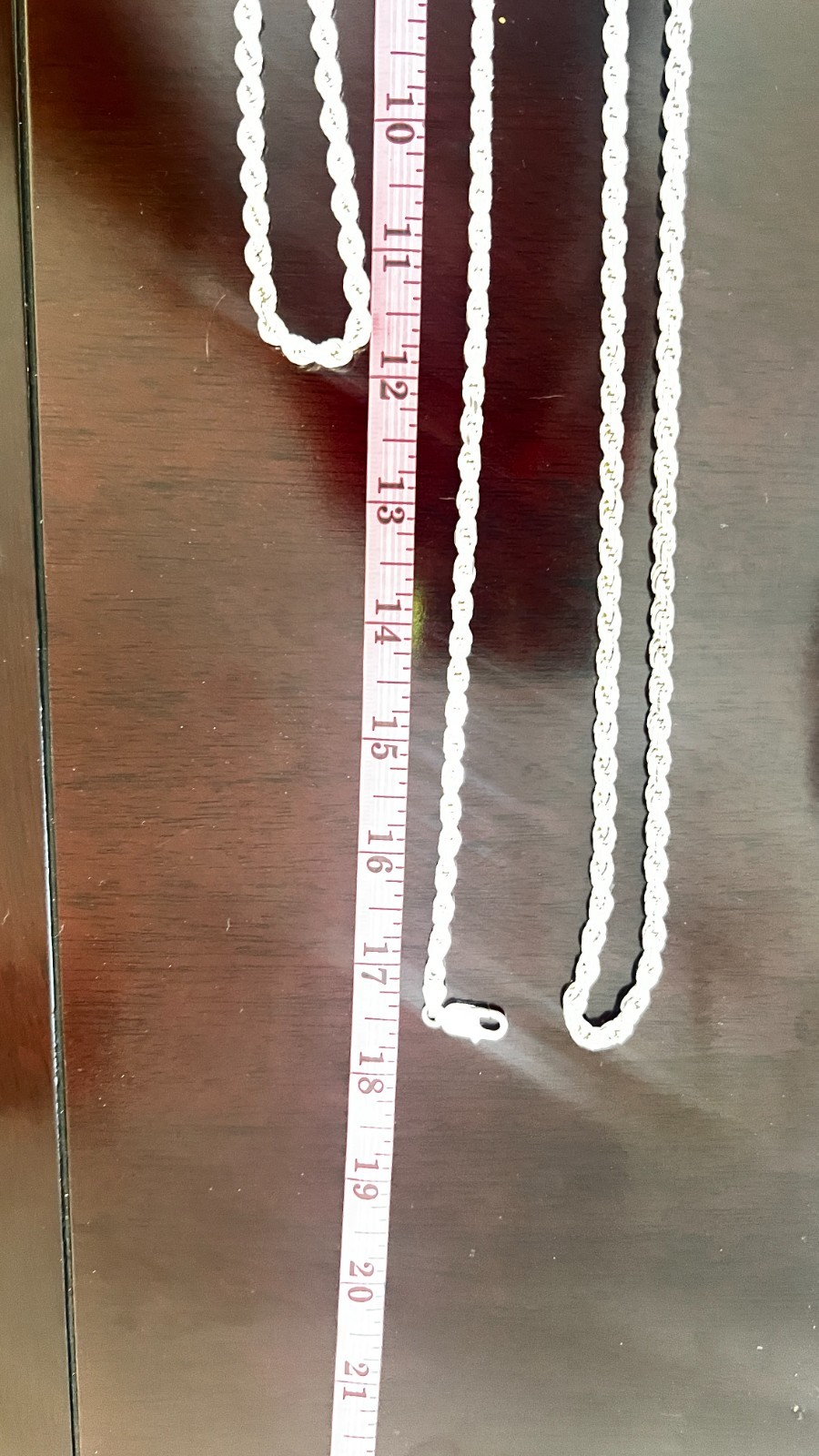 Diamond Cut Rope Chain x 3 SET In 925 Sterling Made In Italy.18″, 24″ & 36″ SET