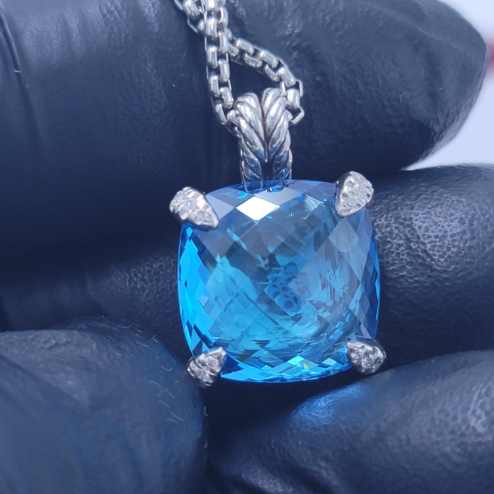 david yurman chatelaine pave diamond necklace