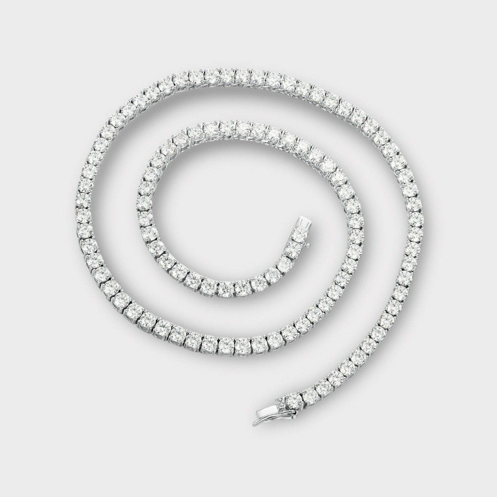 VVS D Color Moissanite GRA Certified Tennis Chain Chains 925 Sterling Silver