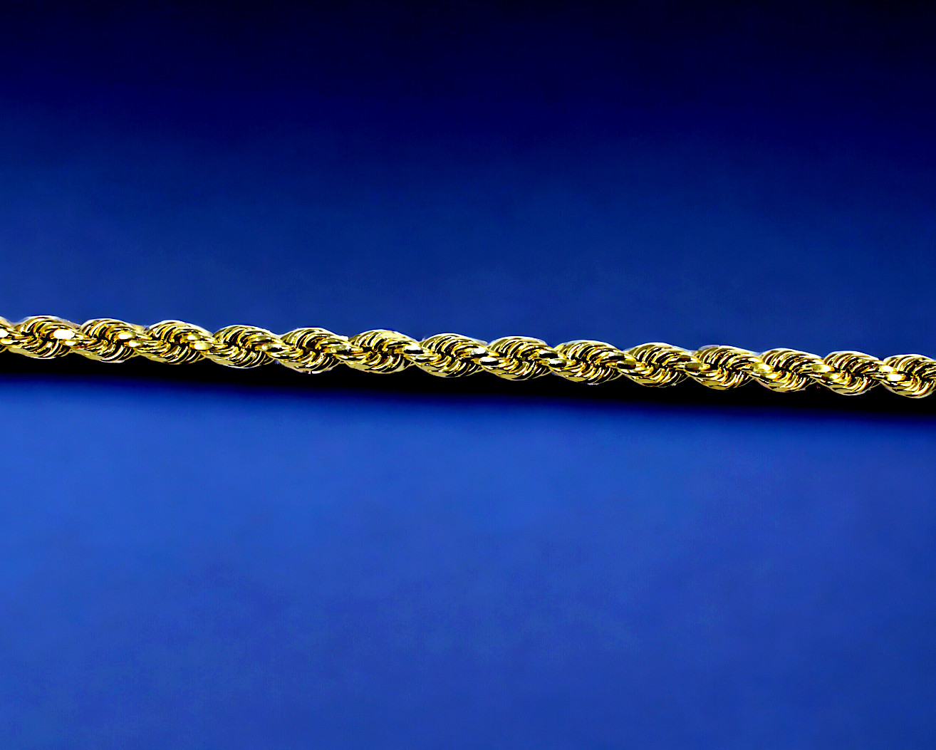 10K Yellow Gold 2mm-10mm Rope Chain Necklace Diamond Cut All Sizes Real