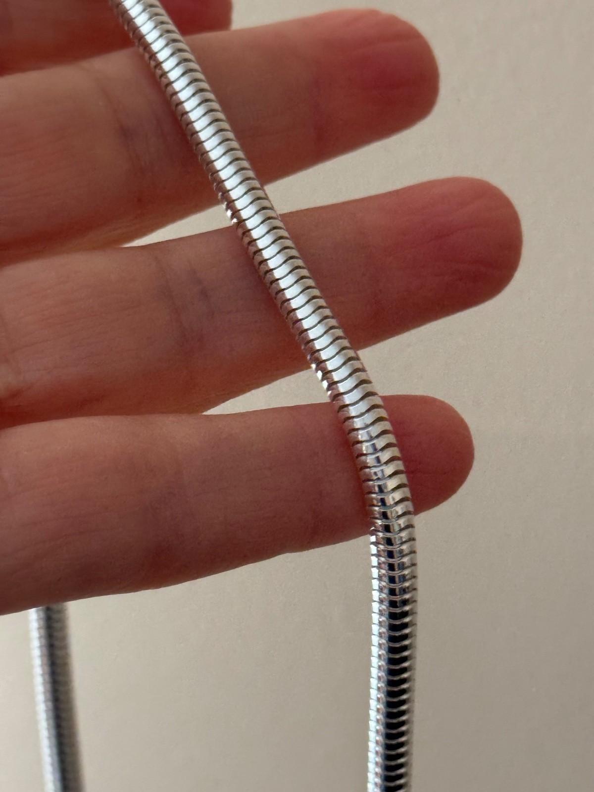 925 Sterling Silver (5MM) Snake Chain Polished