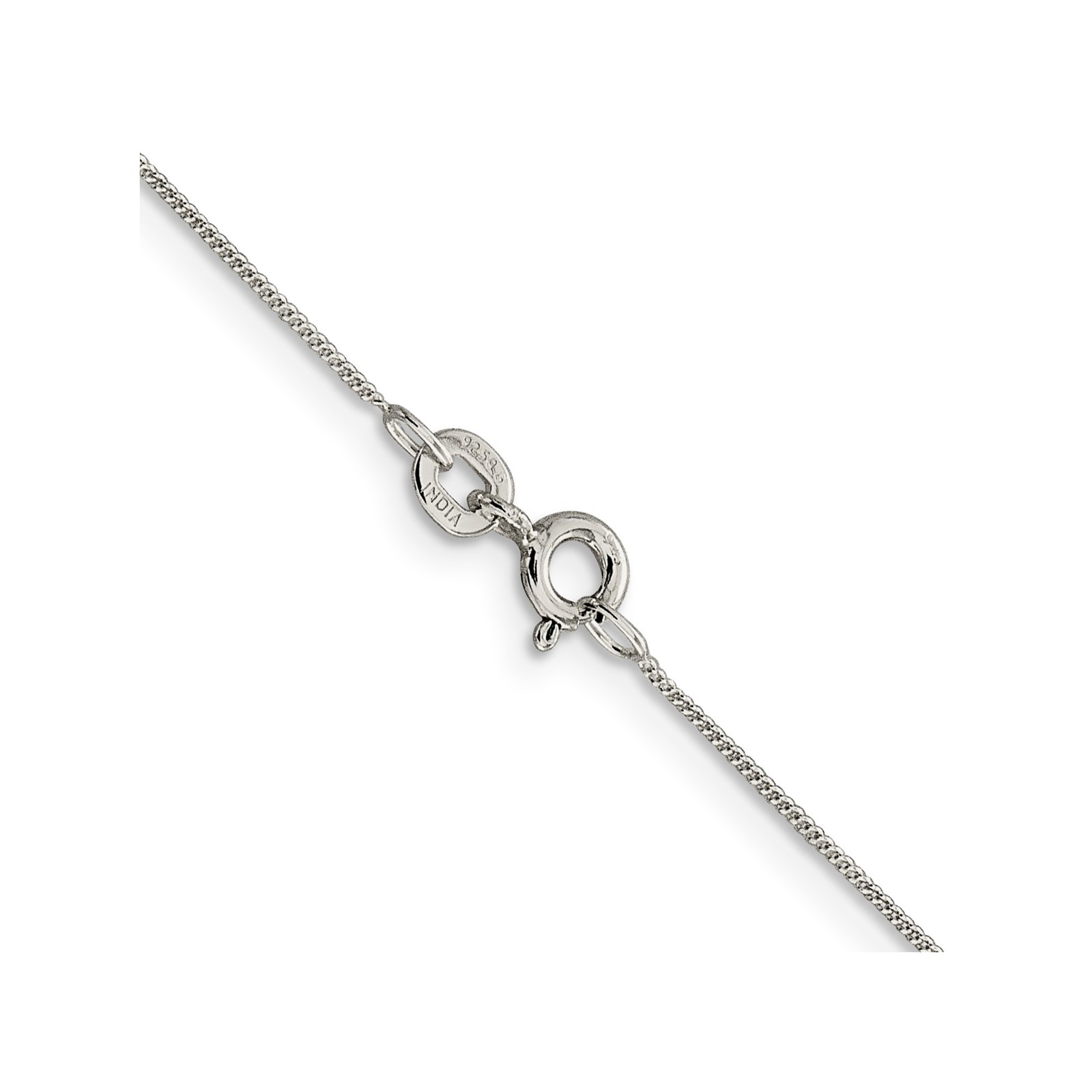 925 Sterling Silver 0.5-3mm Curb Chain Necklace 7-36 Inch Mens Womens
