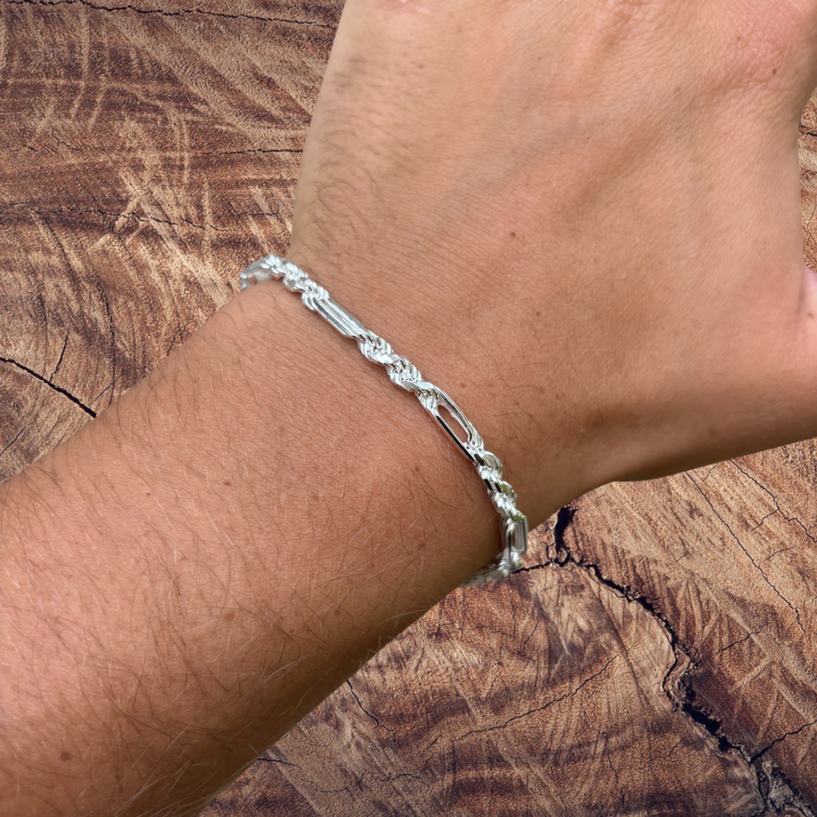 4mm Figarope Milano Bracelet – Solid 925 Sterling Silver Or 14k Gold Vermeil