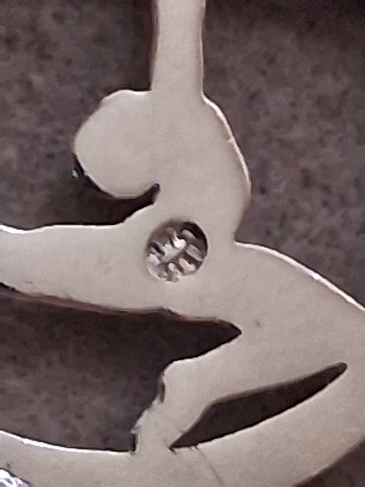 Sterling silver gymnast female high beam cut out pendant necklace Gymnastics 16″