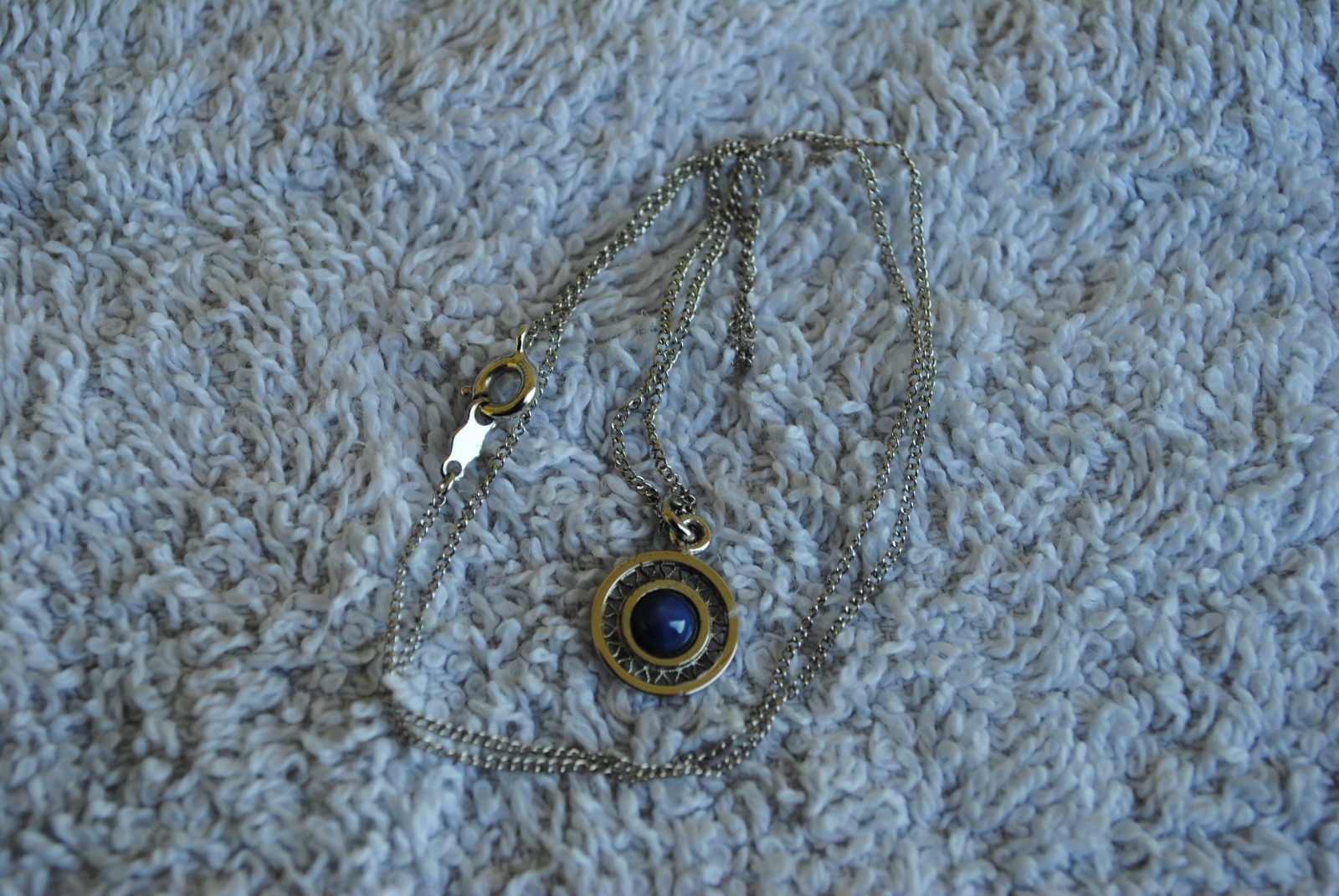 Vintage Linde Blue Star Sapphire Sharp 6 ray 18″ Sterling LaMode 1950’s