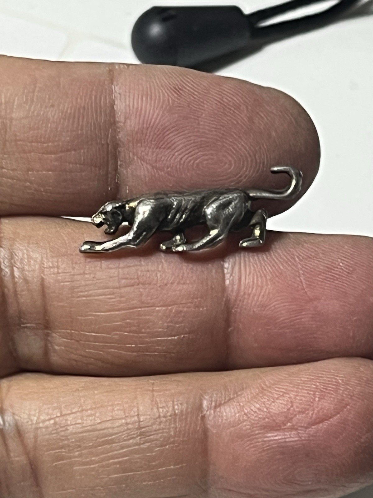 Sterling Silver Puma Tiger Pen 3-D