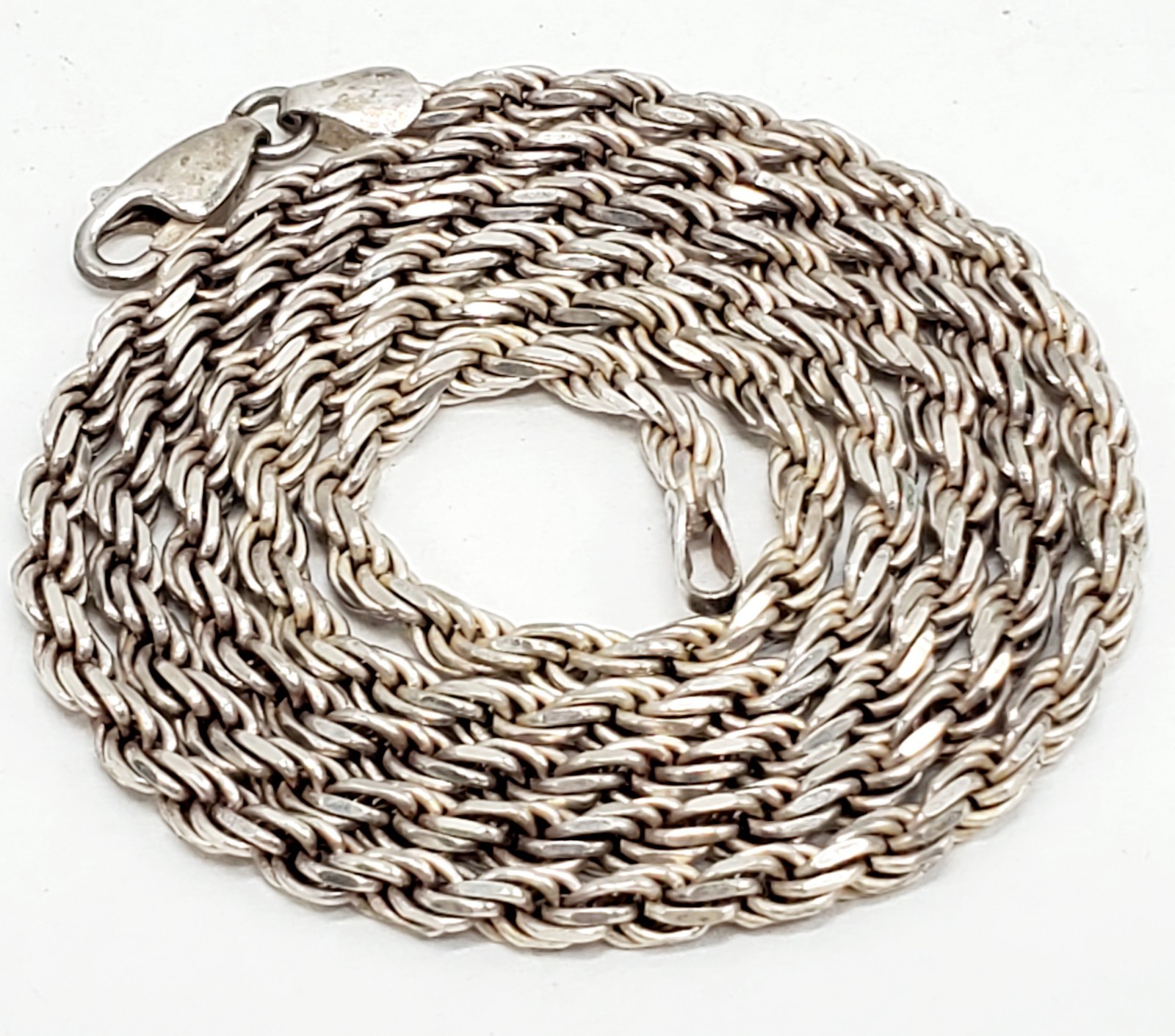 22″ 3.2mm925 Sterling Silver Diamond Cut Rope Chain Necklace ~20g Best Ebay Deal