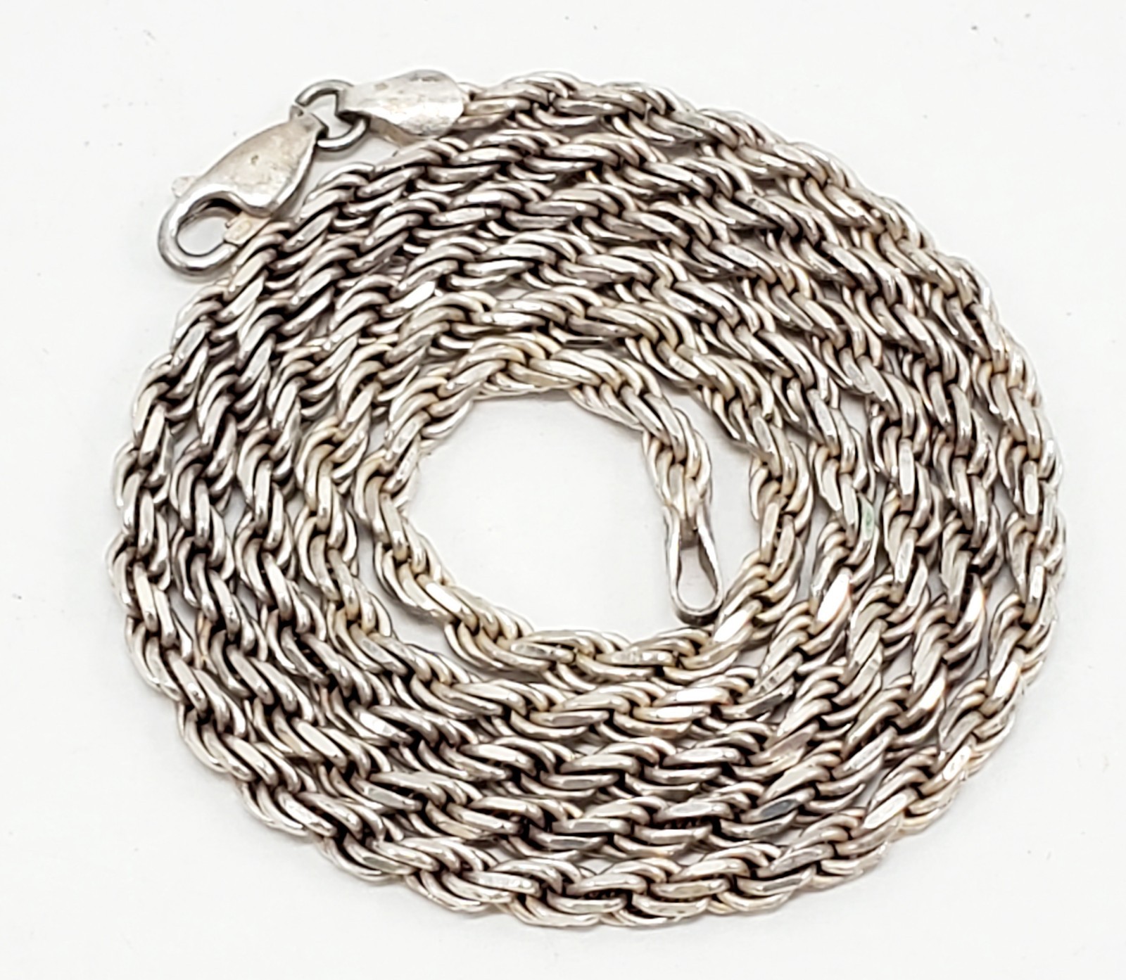 22″ 3.2mm925 Sterling Silver Diamond Cut Rope Chain Necklace ~20g Best Ebay Deal