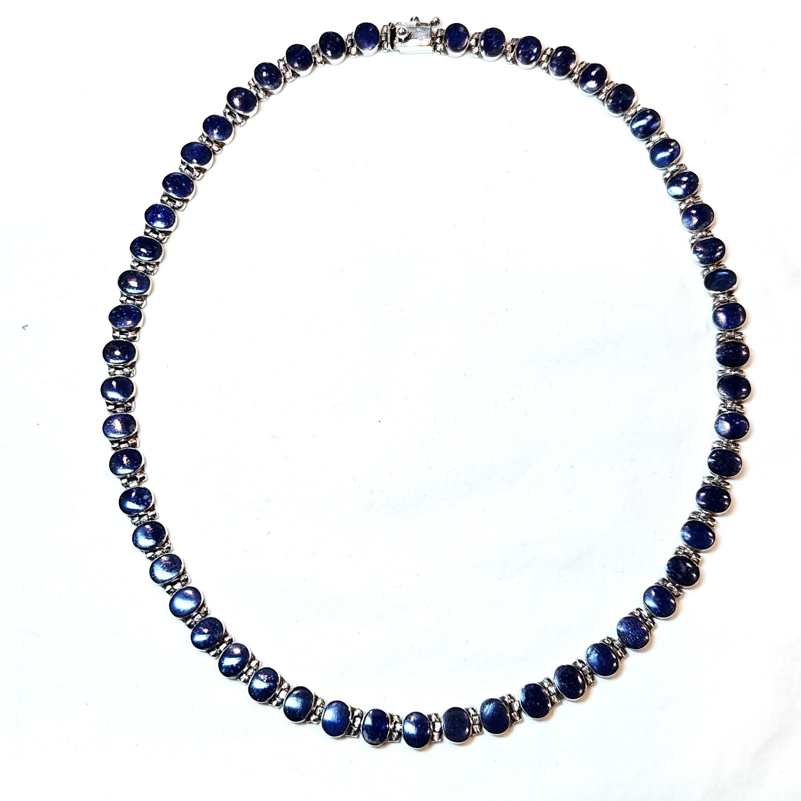 Cristina Sagredo 950 Silver & Chilean Lapis Lazuli Necklace & Earring Set