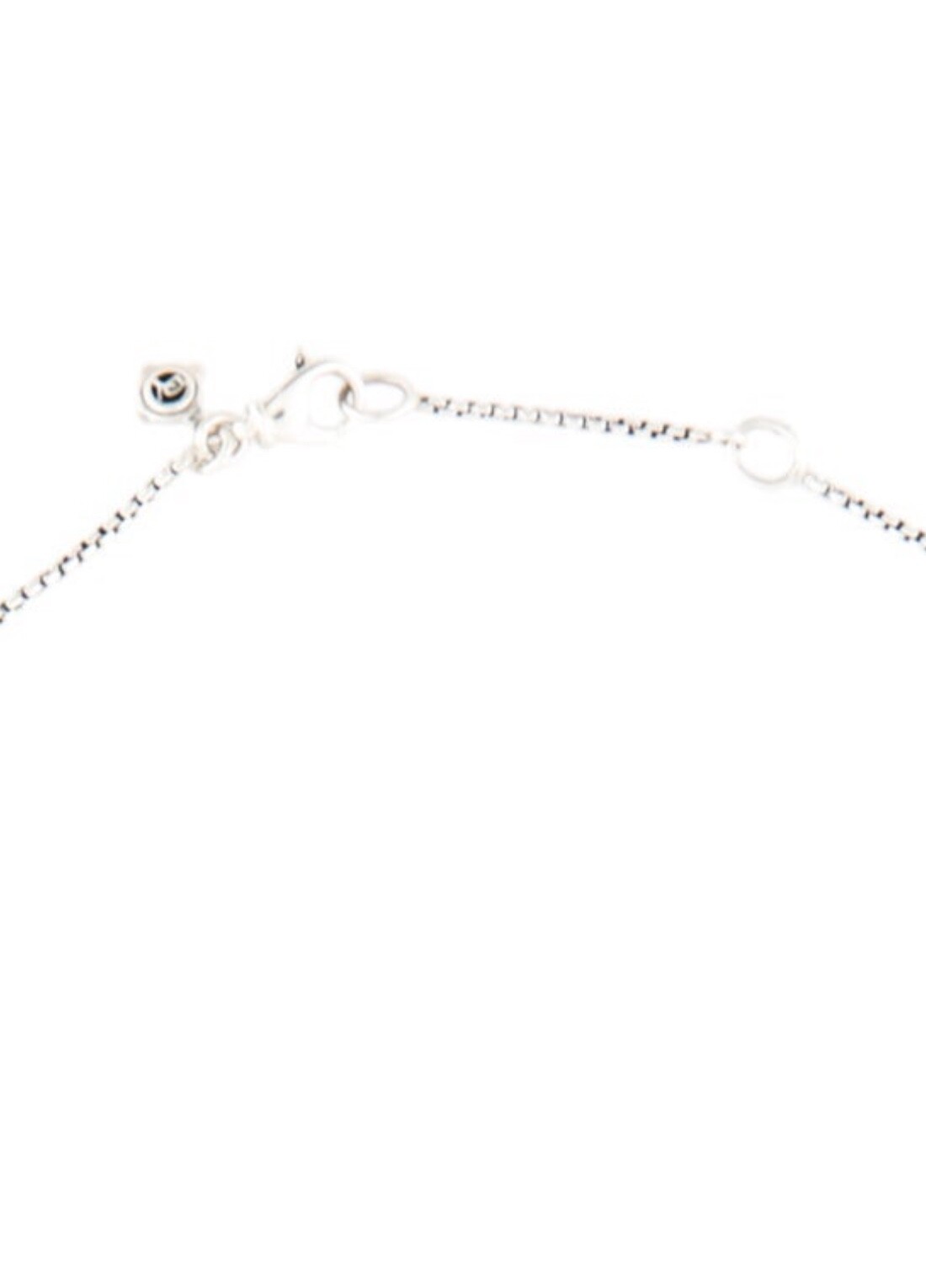 DAVID YURMAN DIAMOND & PRASIOLITE STERLING SILVER PETITE CHATELAINE NECKLACE