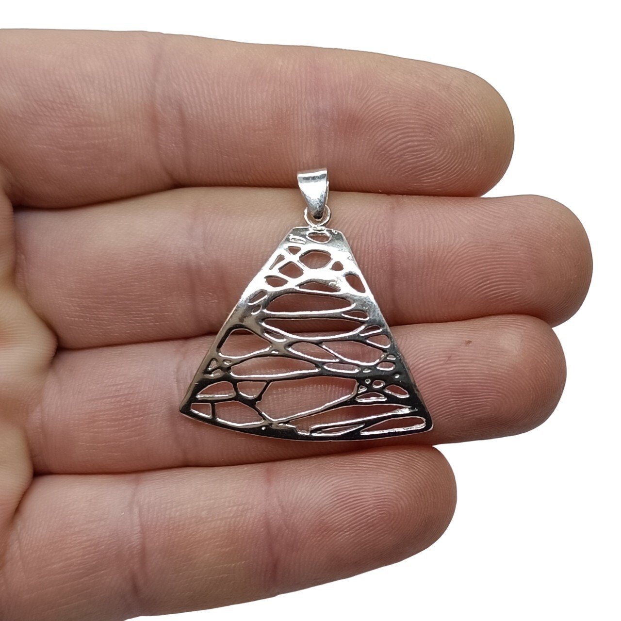 Stylish Sterling Silver Pendant Hallmarked Solid 925 Handmade Nickel Free