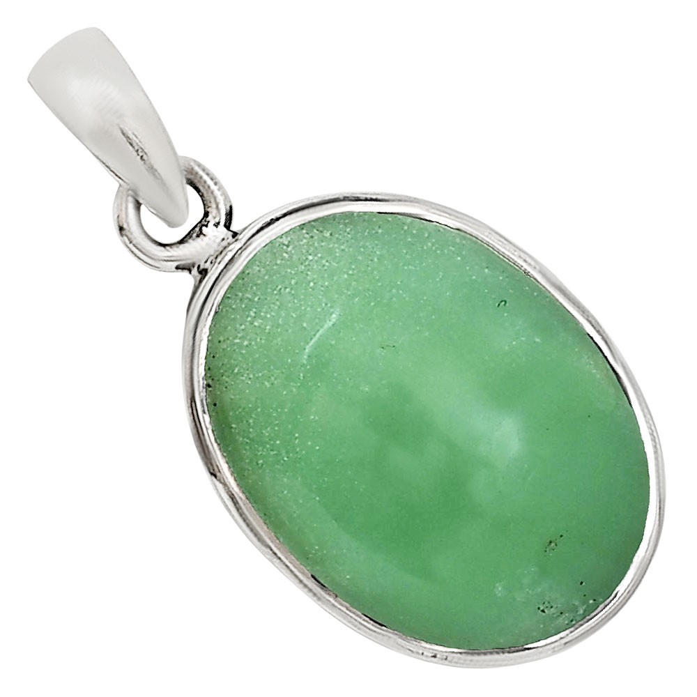 Natural Chrysoprase – Australia 925 Sterling Silver Pendant Jewelry P-1124