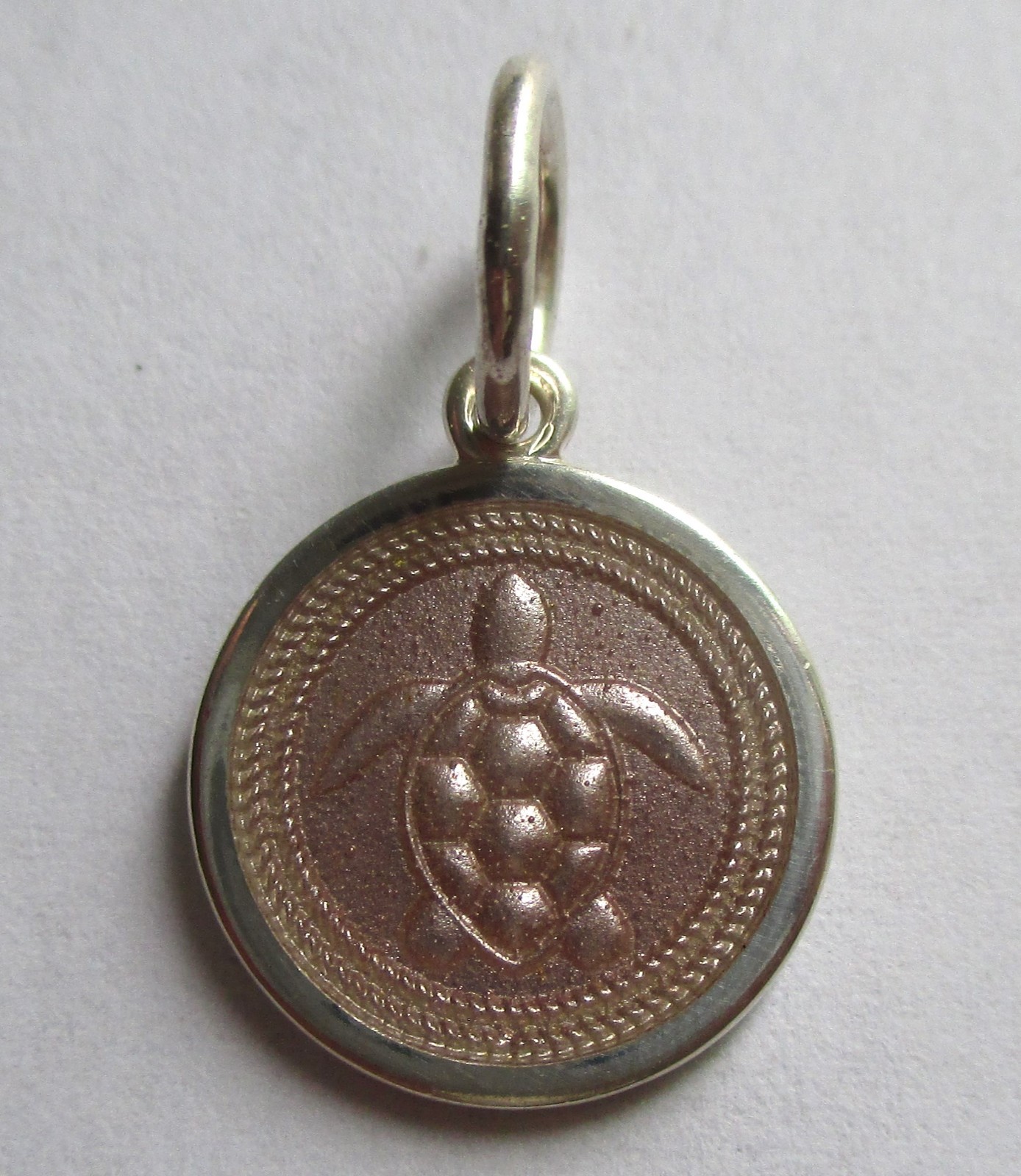 STERLING SILVER ENAMEL ADVENTURE AWAITS SEA TURTLE CHARM PENDANT LOLA 925