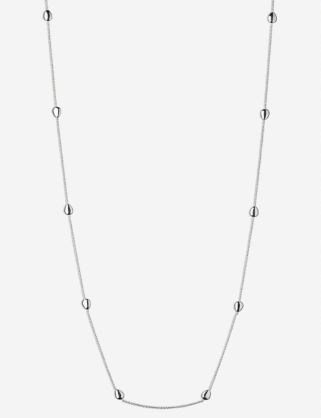 LINKS OF LONDON Hope Necklace Teardrop Station Sterling Silver 90cm RRP240