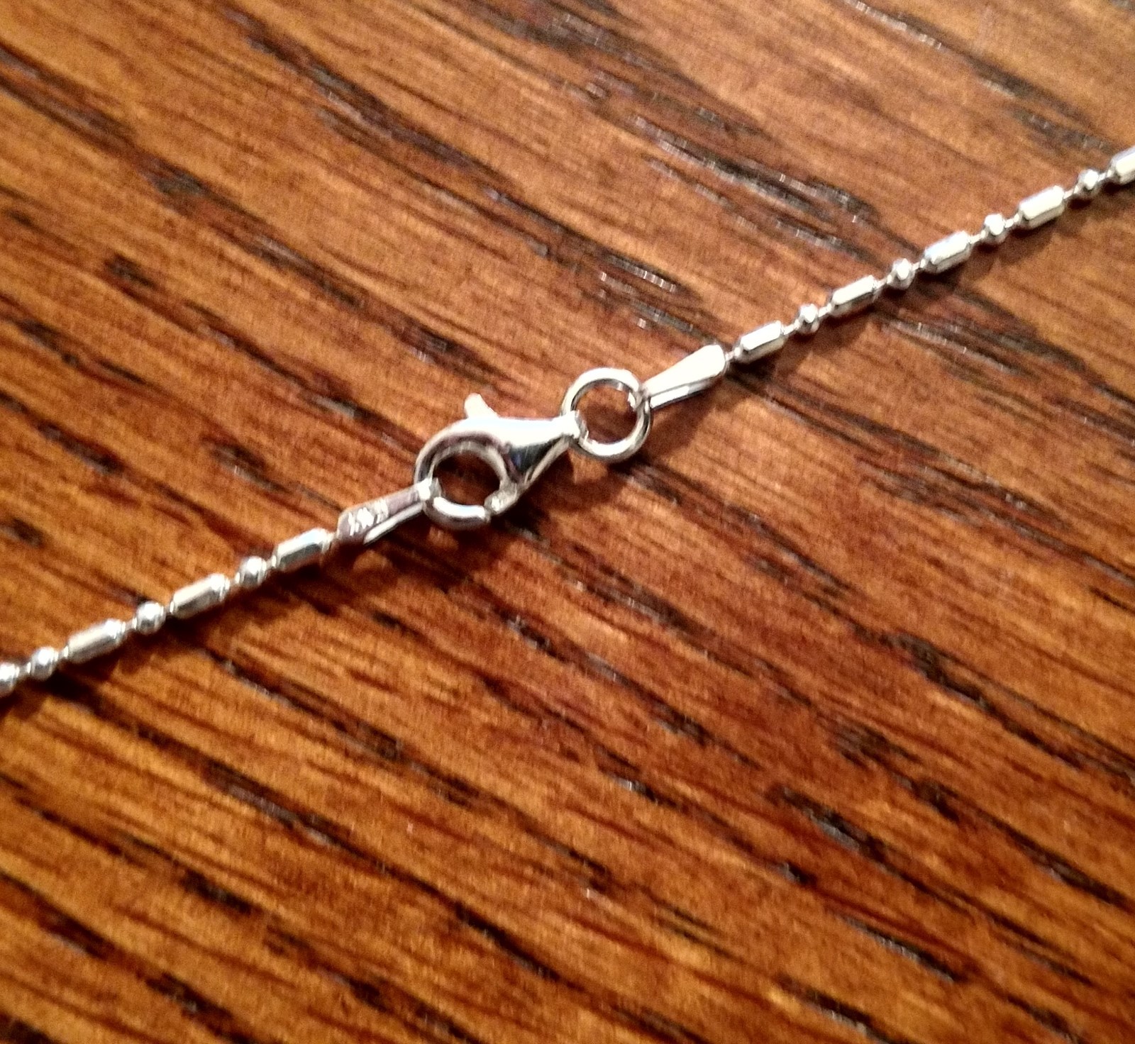 Bar & Bead Anklet or Necklace – Sterling Silver 7″ to 36″ – Made in Italy [TG]