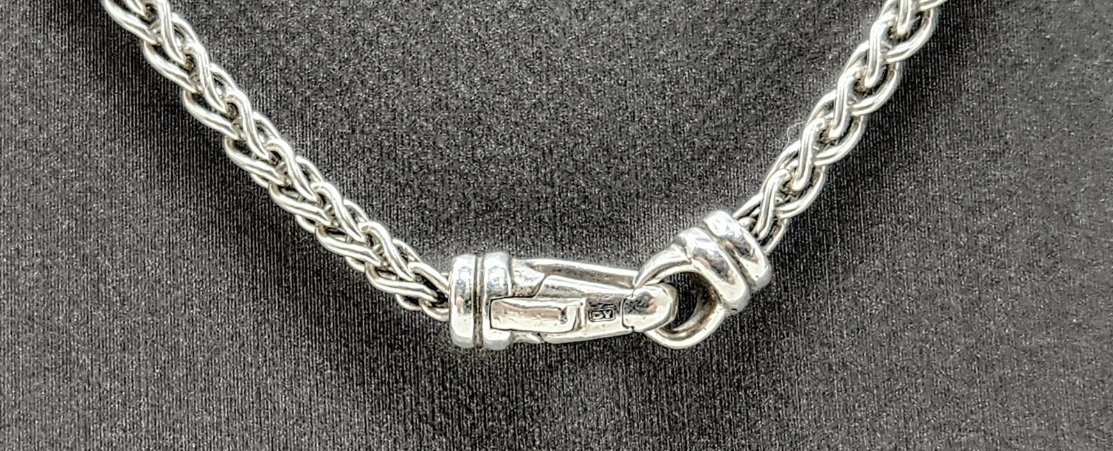 David Yurman 925 Silver 24” Wheat 2.25mm Wide Necklace