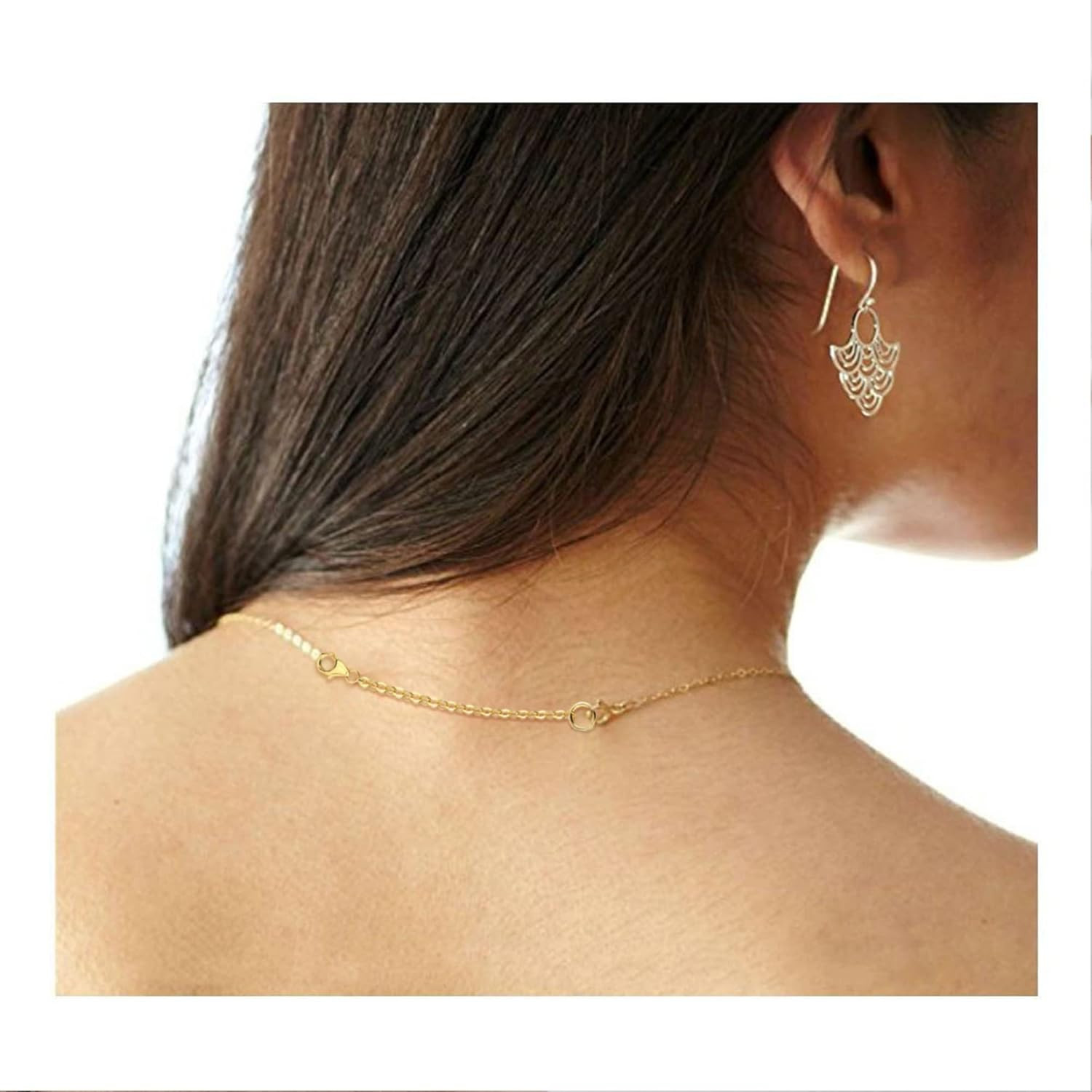 Gold Necklace Extenders,14K Gold Chain Extenders with Lobster Clasp, Durable Pla
