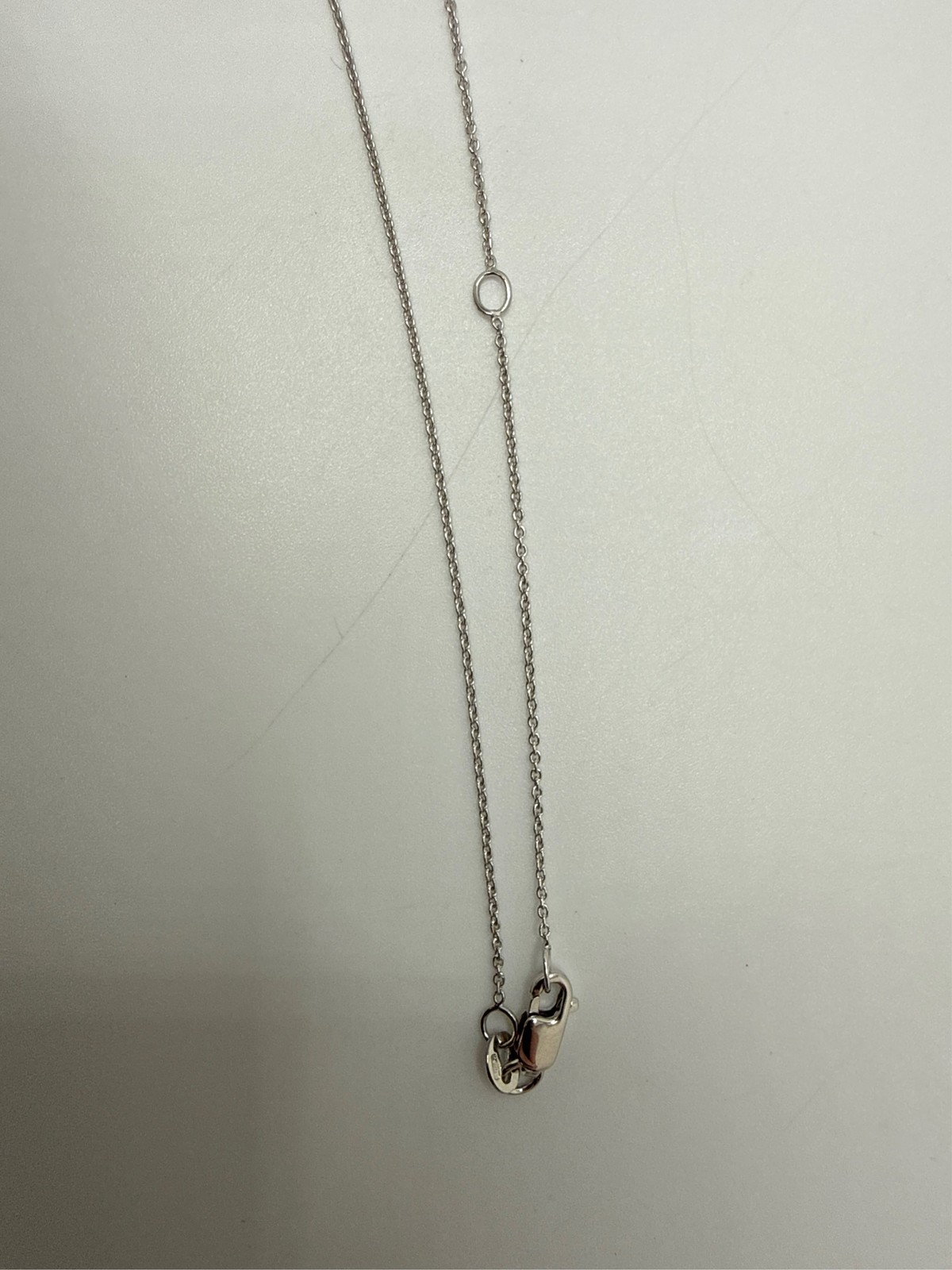 Roberto Coin “Tiny Treasures Love Letter” 18k White Gold Diamond Block Letter D