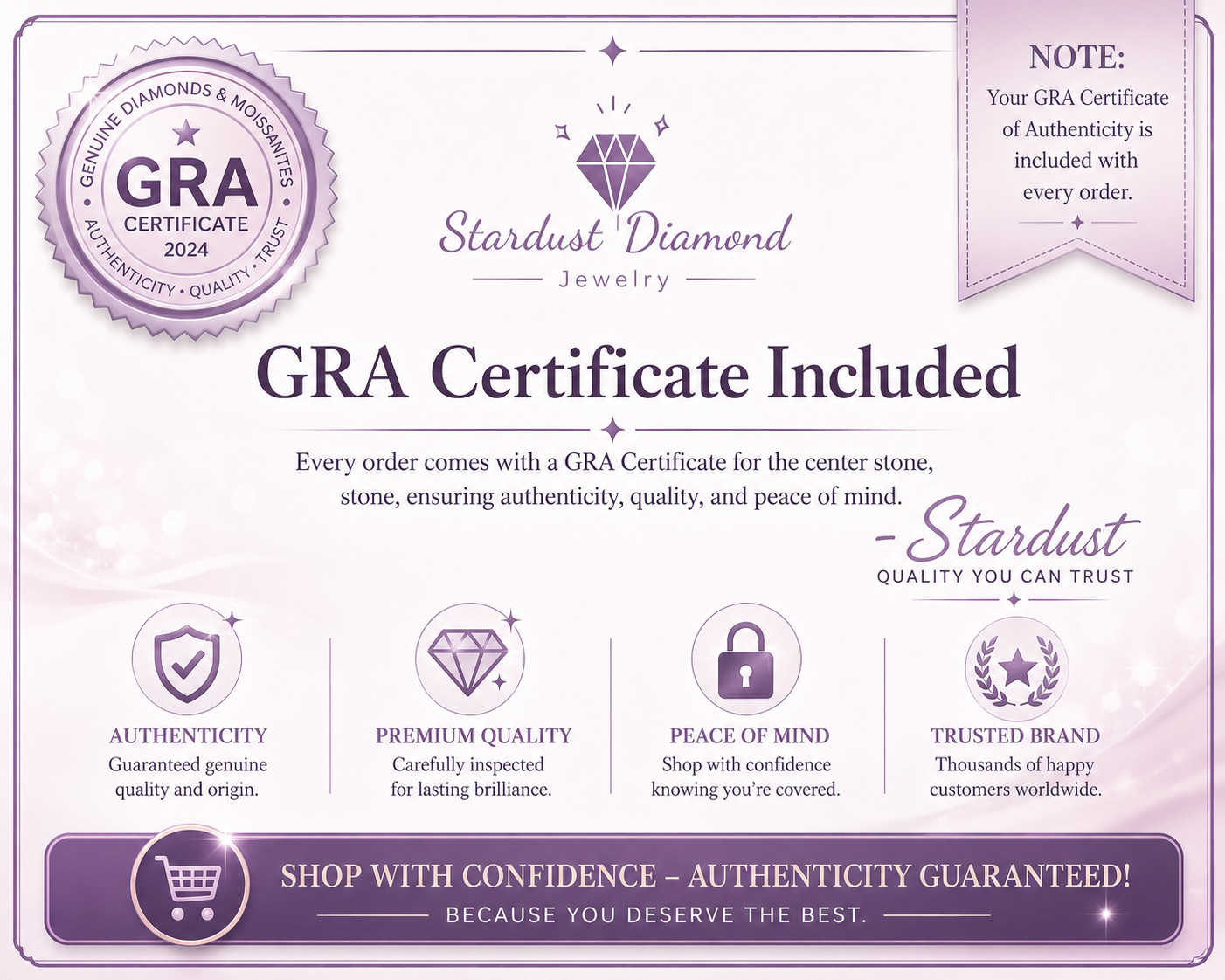 2CT Radiant GRA Certified Moissanite Pendant With 14k White Gold Plated Chain