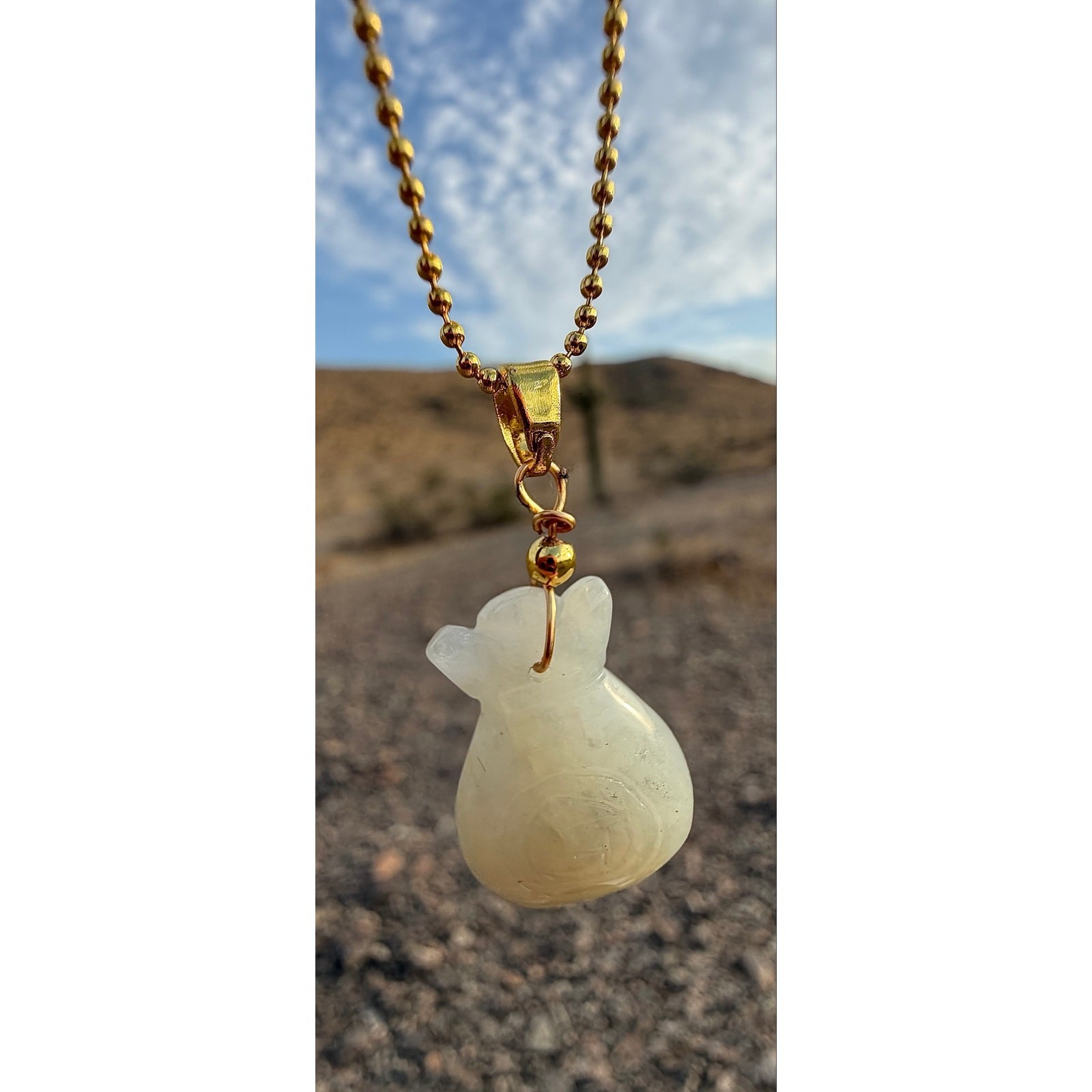Natural Jade Money Bag Pendant Necklace | Lucky Wealth Charm