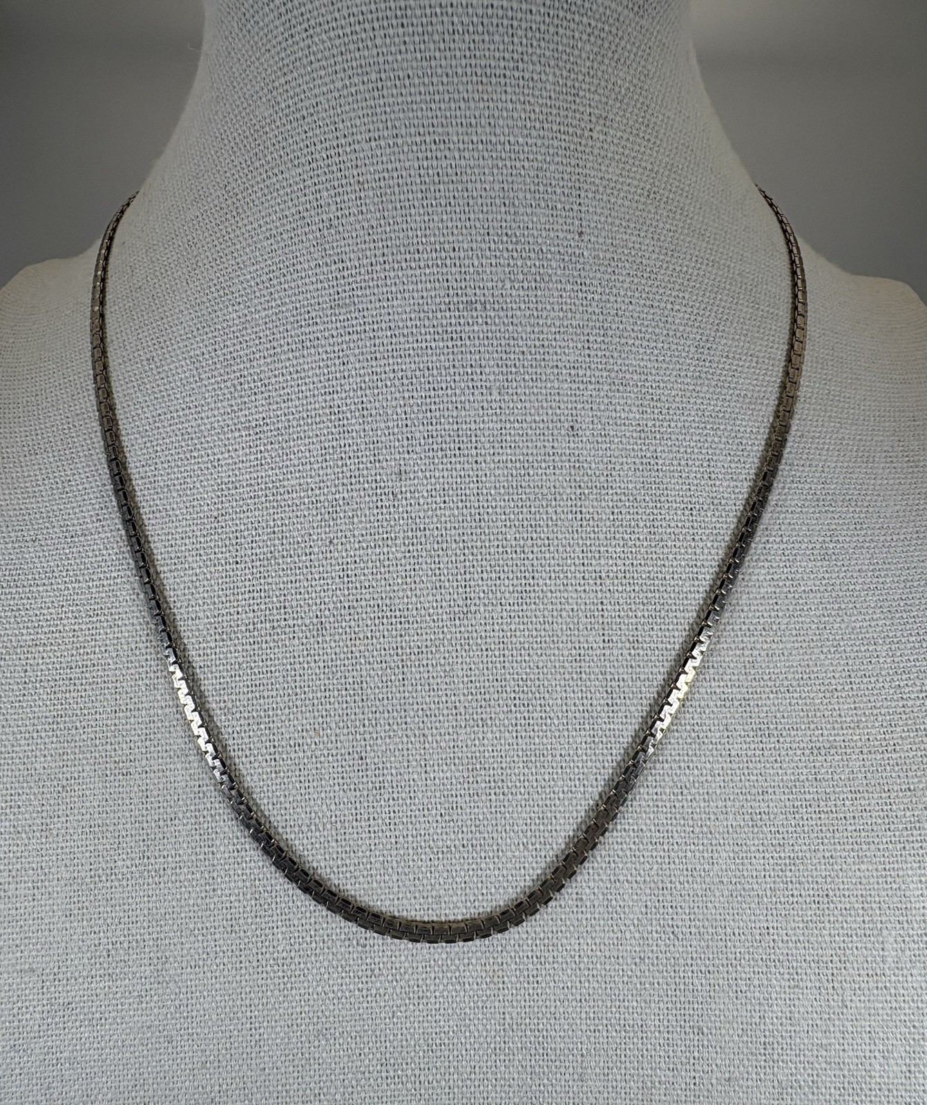 925 Sterling Silver Necklace, 6.2 Grams, Marked 925