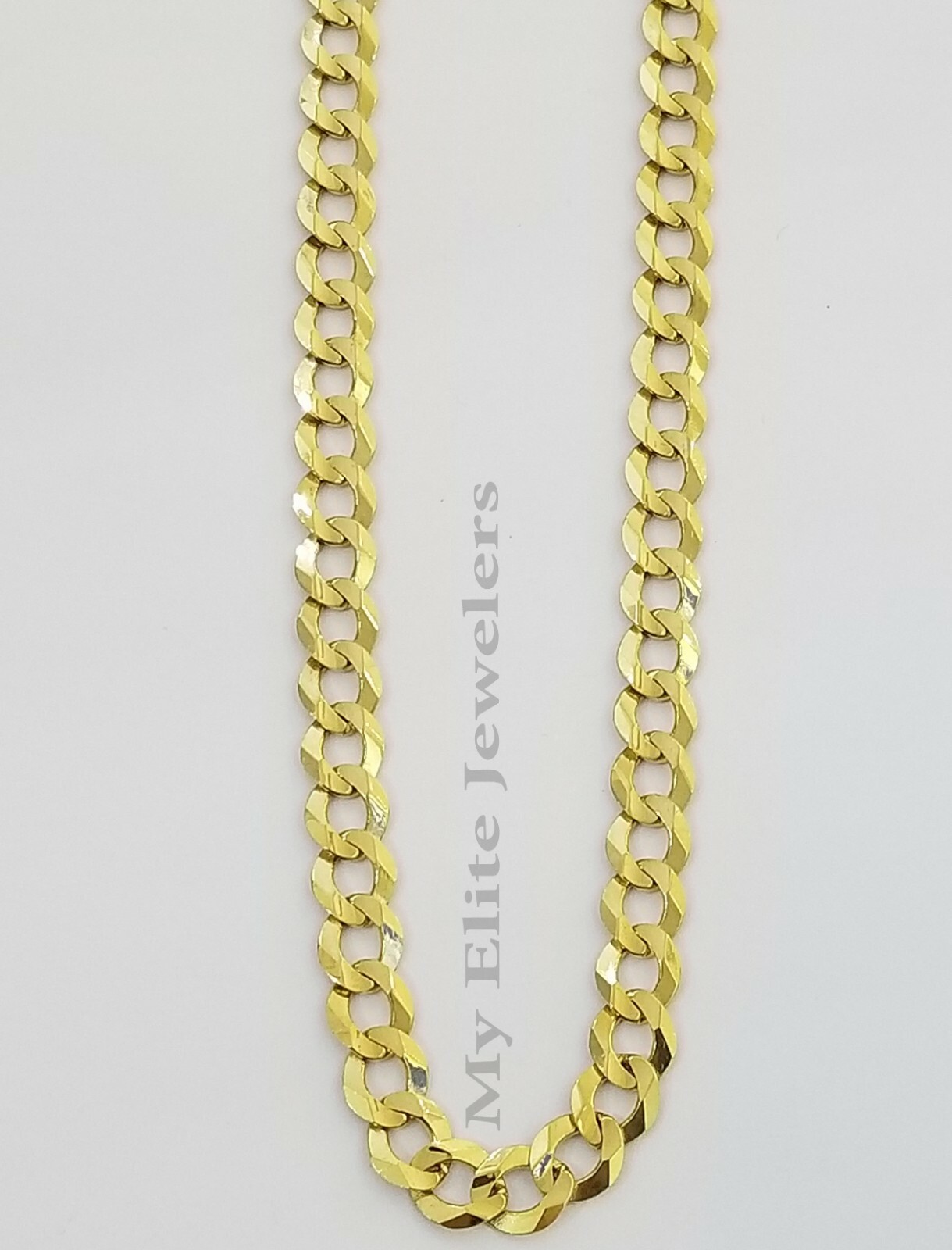 Real 14K Yellow Gold Cuban Link Chain Necklace 6mm 20″ 22″ 24″ 26″ 28″ Solid 14k