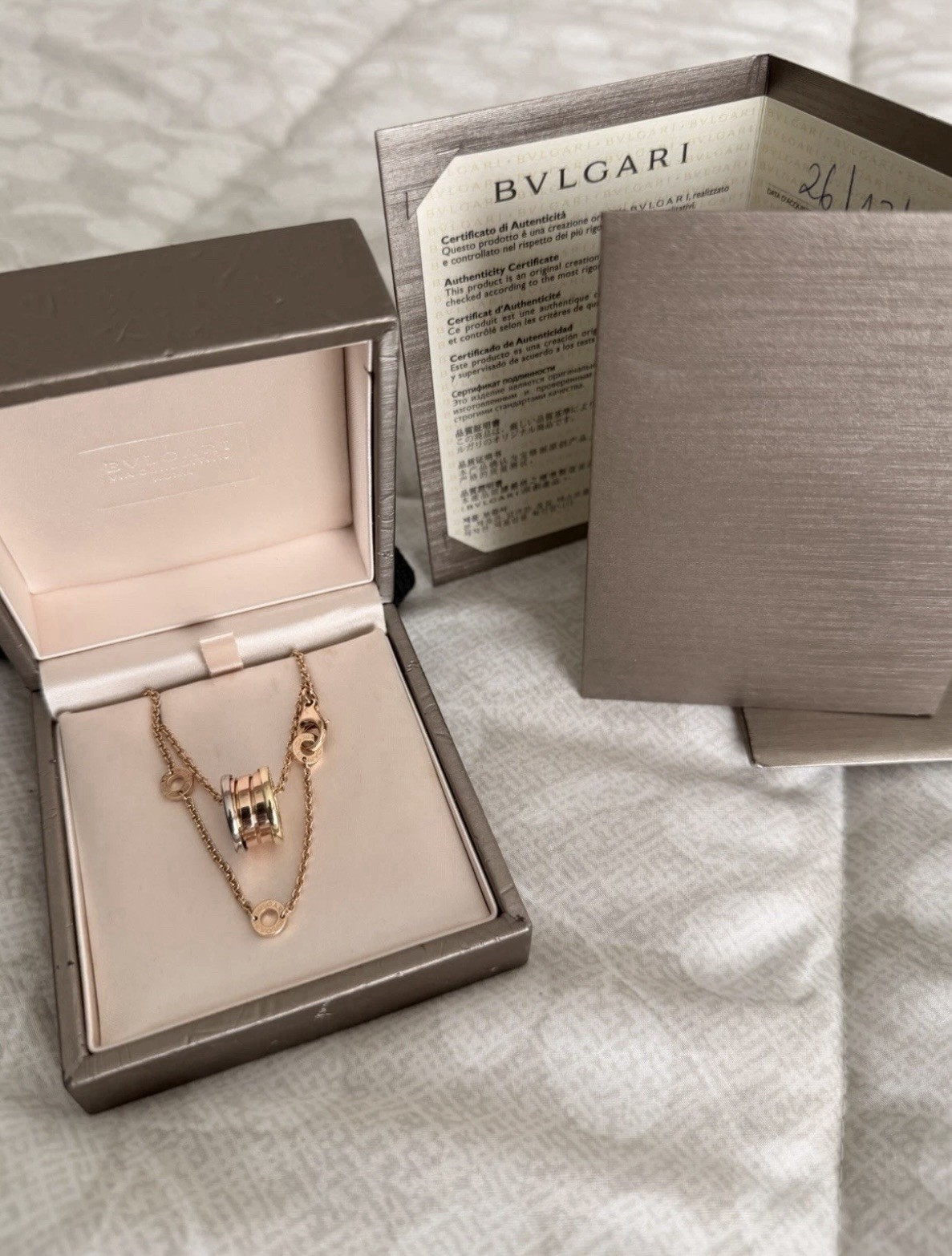 Bvlgari B.zero Tricolor Perfect Mistake Adjustable Necklace